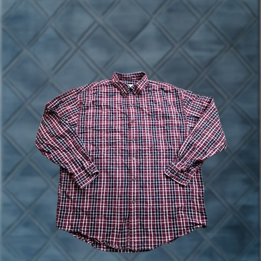 Eddie Bauer VINTAGE Eddie Bauer Shirt Mens L Red Plaid Long Sleeve Button Down Cotton Size US L / EU 52-54 / 3 - 1 Thumbnail