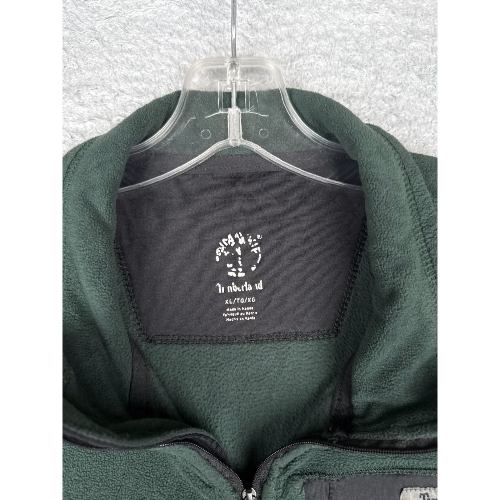 Timberland Timberland Fleece Pullover Mens XL Green Quarter Zip Chest Pocket Sweatshirt Size US XL / EU 56 / 4 - 7 Thumbnail