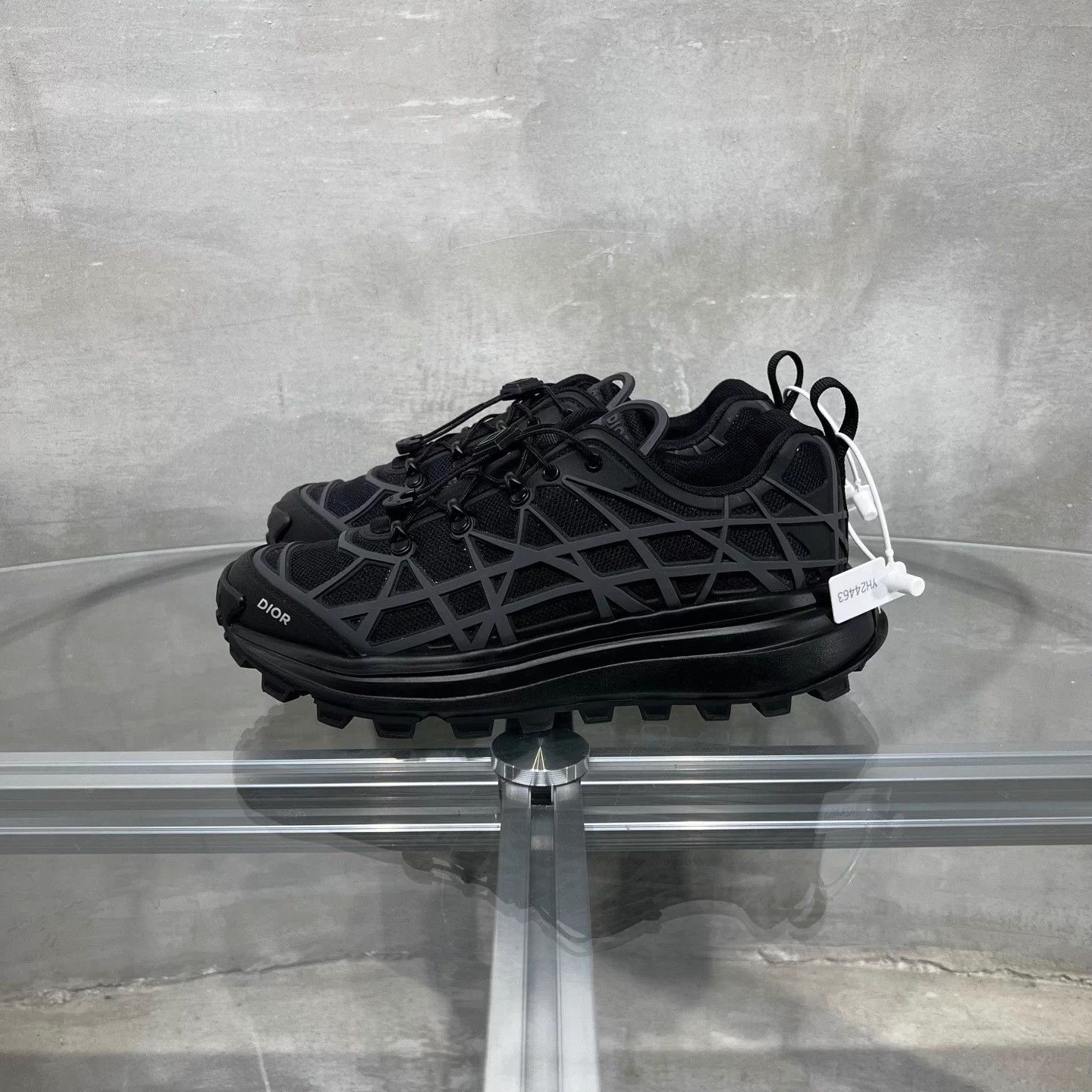 Dior Dior B31 Cannage Black Sneakers Size 38 Size US 7 / IT 37 - 3 Thumbnail