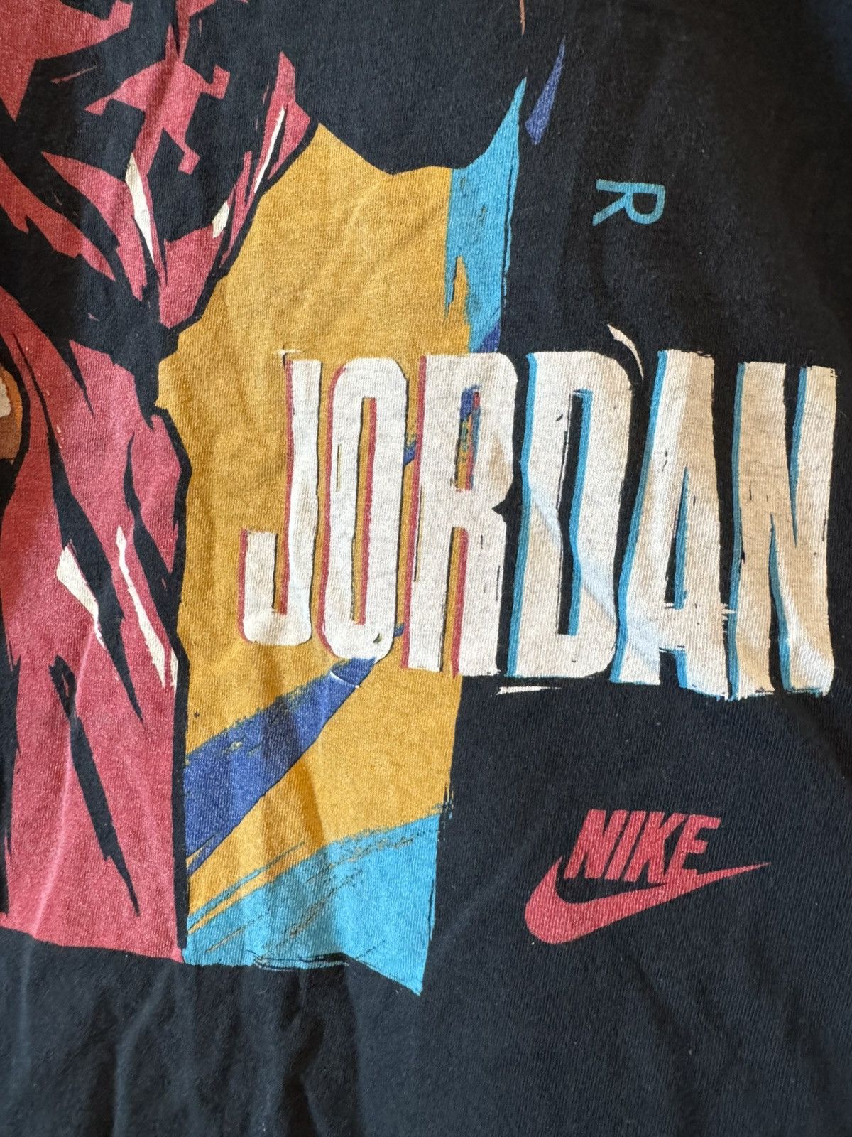Nike Vintage 90s Nike Air Jordan T-shirt Size US XL / EU 56 / 4 - 3 Thumbnail