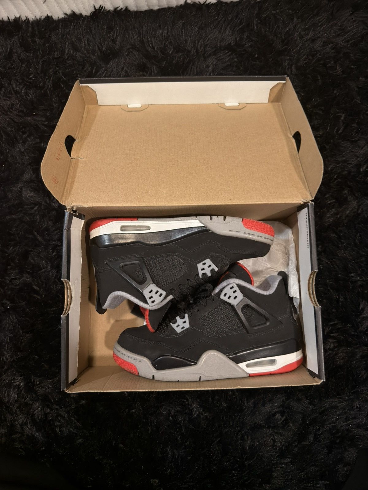 Jordan Brand Bred Jordan 4 GS Used Size 4 (2019) Size US 5.5 / IT 35.5 - 1 Thumbnail
