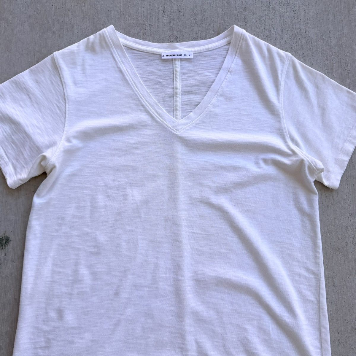 American Giant American Giant V Neck T Shirt Men Size Large Heather White Size US L / EU 52-54 / 3 - 4 Thumbnail