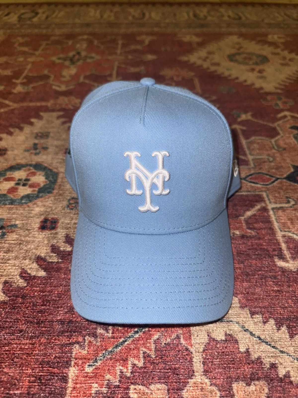 New Era New Era NY Mets Custom Rose Embroidered Cap Adjustable Size Size ONE SIZE - 5 Thumbnail