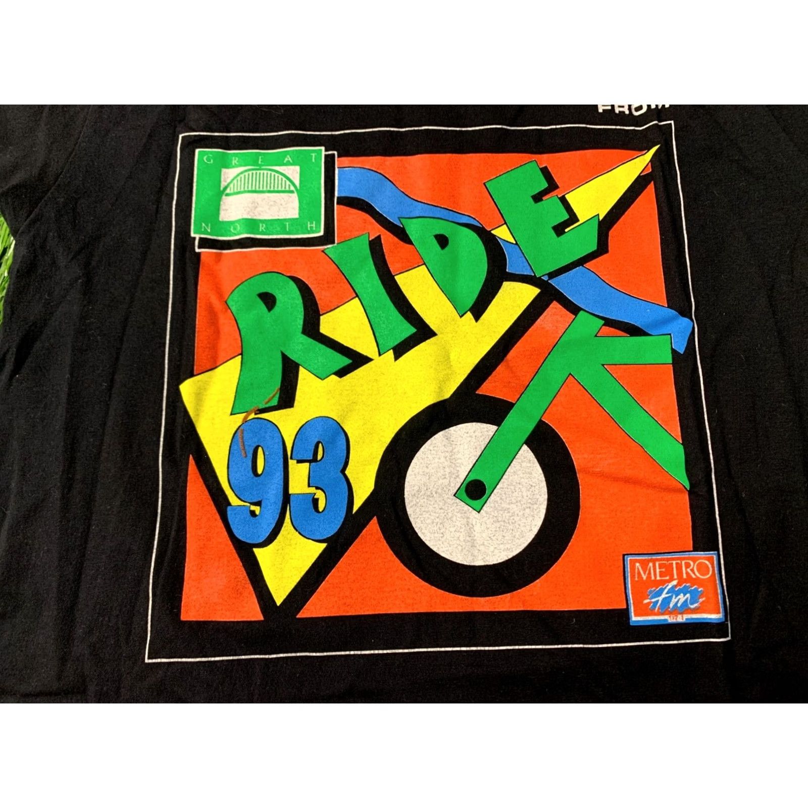Greats GREAT NORTH RIDE 1993 VINTAGE VIEW FROM SHIRT JERSEY TEE SIZE S BLACK MEN Short Sleeve 100% Cotton 1993 Size US S / EU 44-46 / 1 - 4 Thumbnail