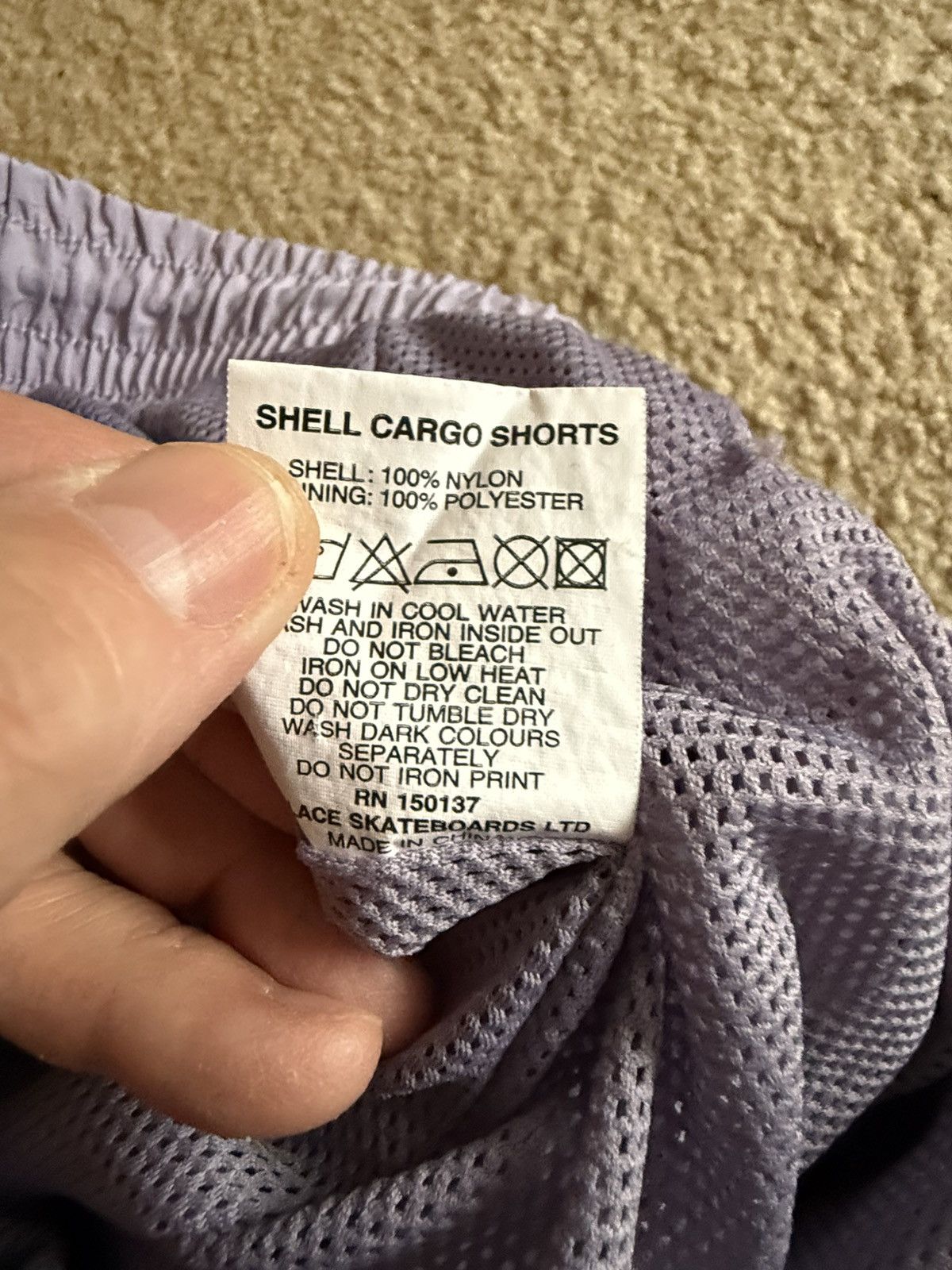 Palace Palace Shell Cargo Shorts - Lilac - Large Size US 36 / EU 52 - 7 Thumbnail