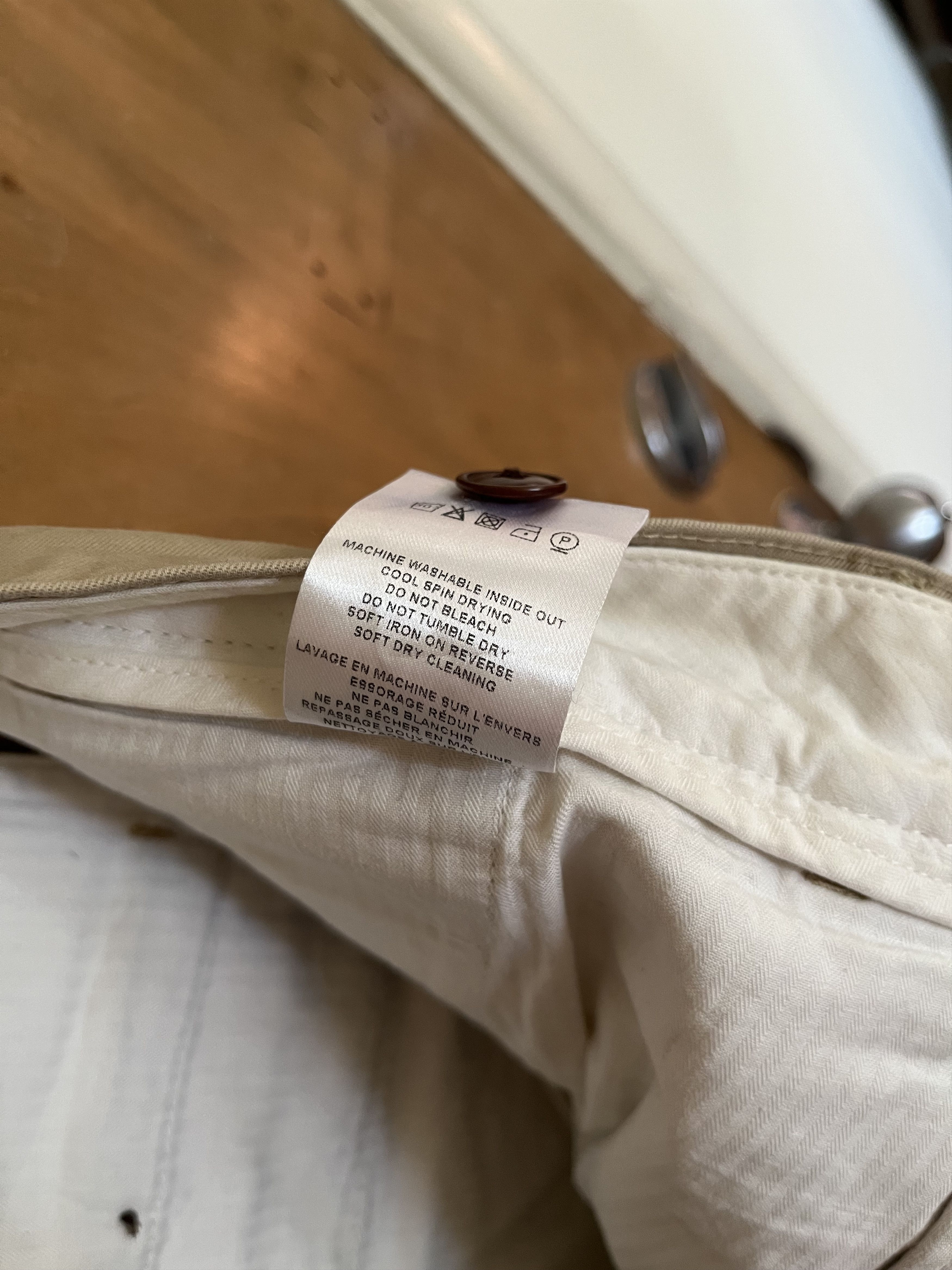 Officine Generale New Fisherman English Twill Chino Beige Size US 33 - 12 Thumbnail