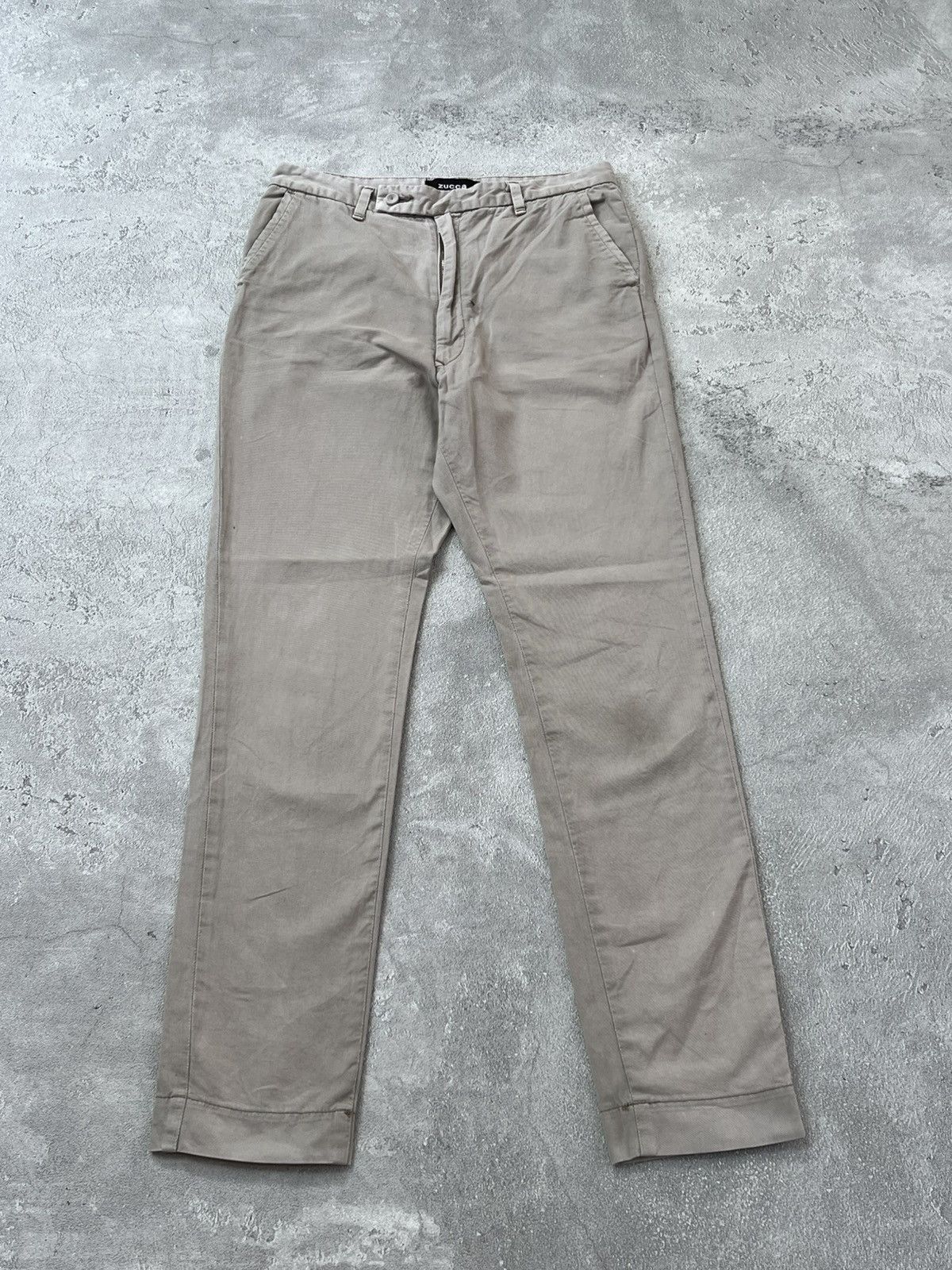 Issey Miyake × Japanese Brand × Zucca Zucca Issey Miyake Trouser Beige Size 28" / US 6 / IT 42 - 1 Thumbnail