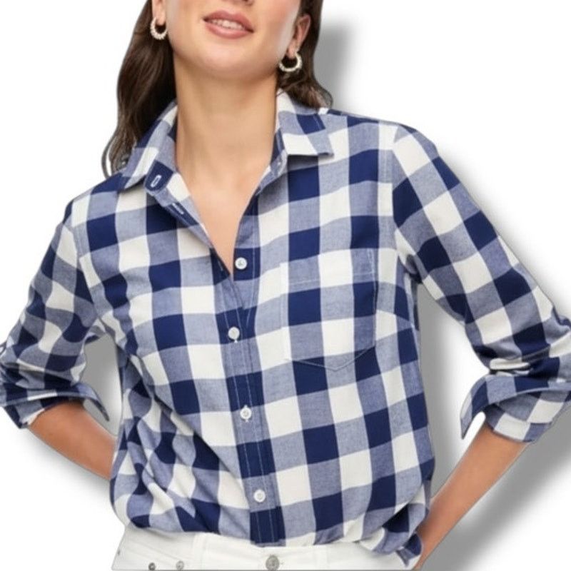 J.Crew J. Crew flannel button down plaid shirt Size L / US 10 / IT 46 - 1 Thumbnail