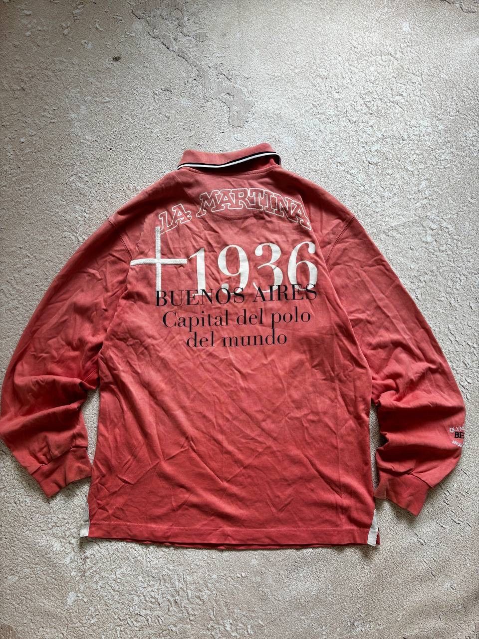 Japanese Brand × Vintage Polo Ralph Lauren style distressed rugby sweatshirt Size US XL / EU 56 / 4 - 5 Thumbnail
