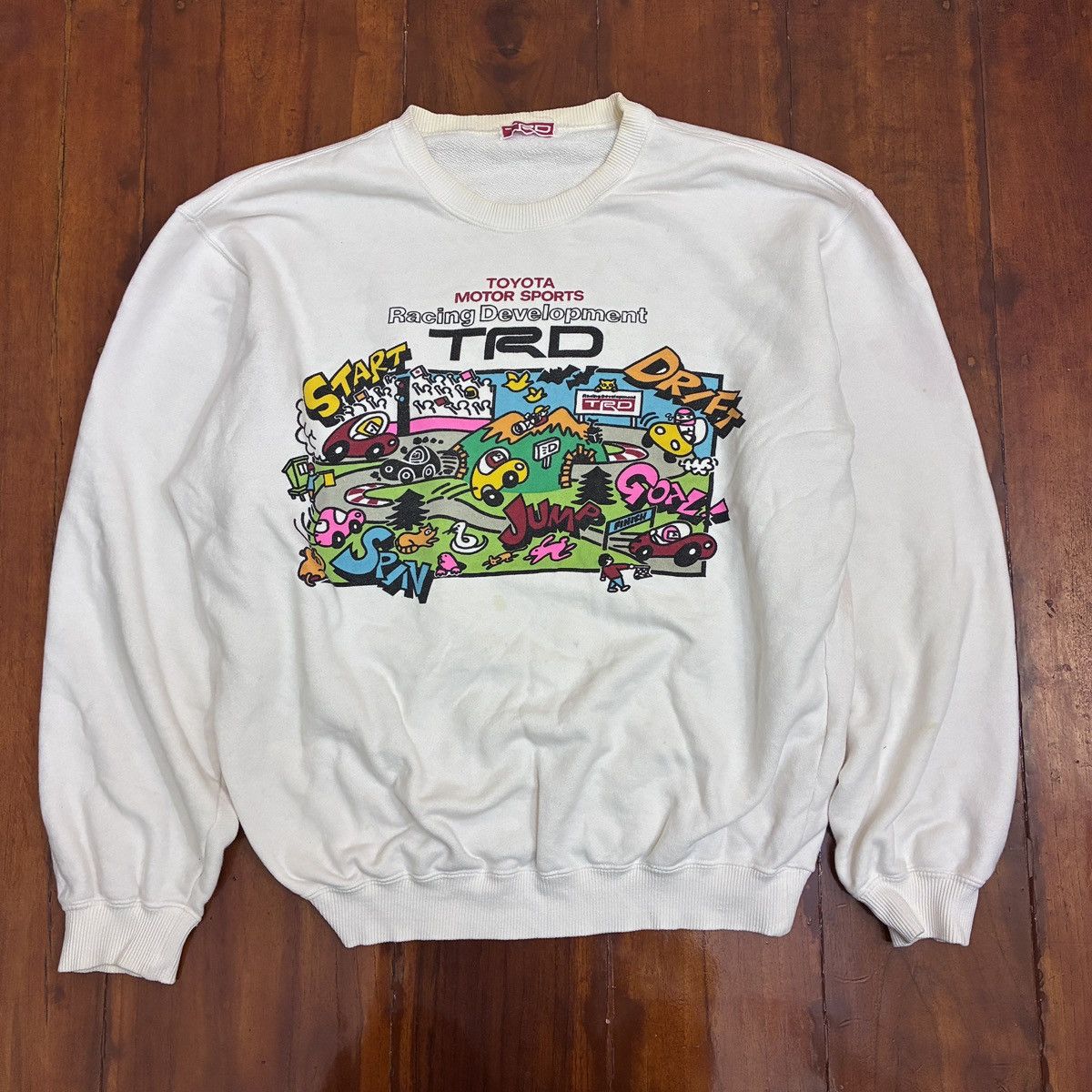 Japanese Brand Toyota Trd Racing Vintage Sweatshirt Size US L / EU 52-54 / 3 - 2 Thumbnail