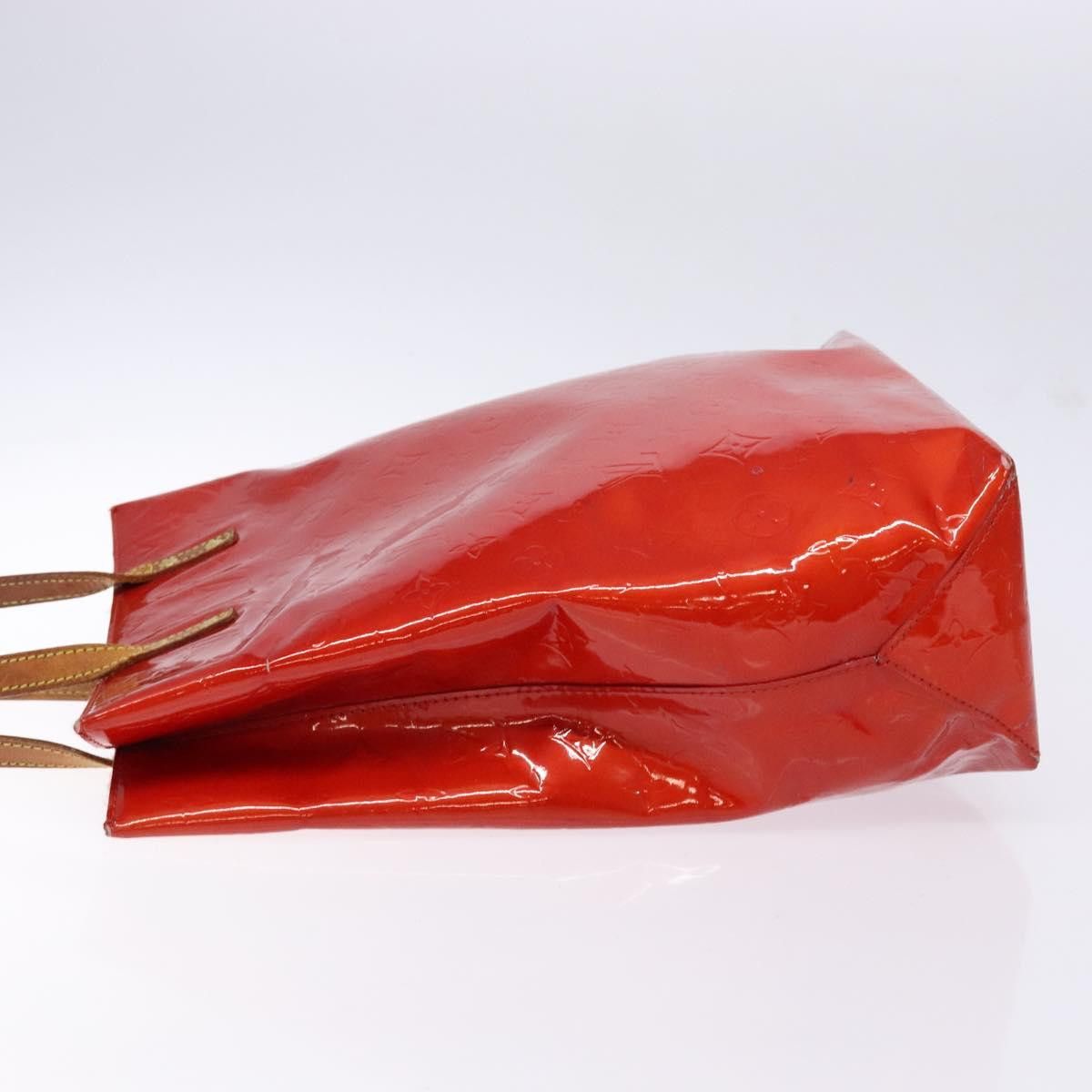 Louis Vuitton LOUIS VUITTON Monogram Vernis Reade MM Hand Bag Red Rouge Size ONE SIZE - 5 Thumbnail