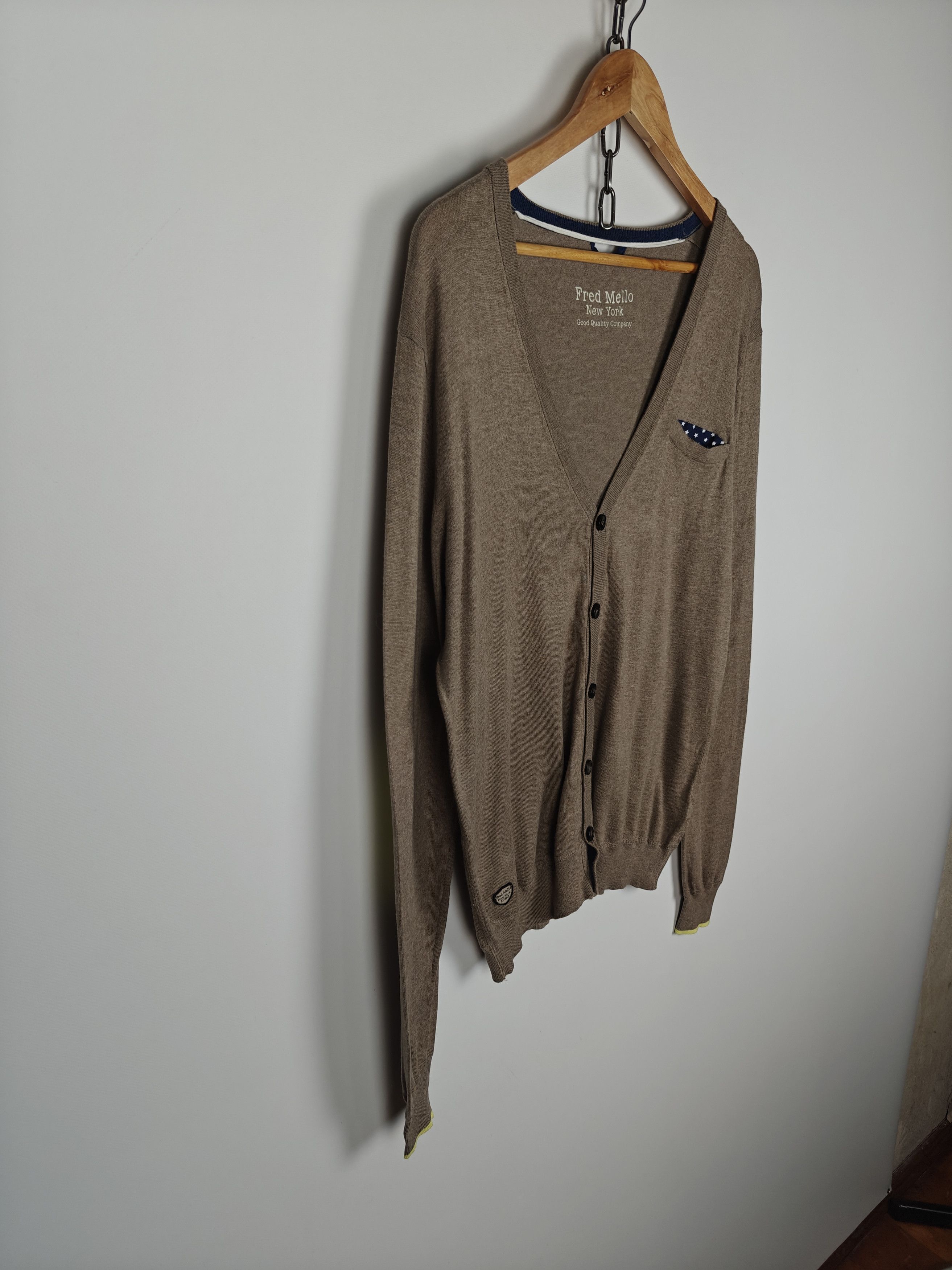 Other Fred Mello New York Cardigan Sweater Italian Pullover L Size US L / EU 52-54 / 3 - 5 Thumbnail