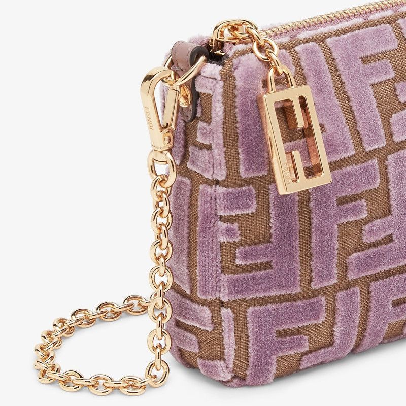 Fendi o1s1wg111125 Size: OS/ Peekaboo Micro Trifold in Beige/Pink Size ONE SIZE - 6 Thumbnail