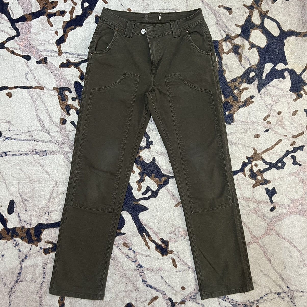 Dickies Vintage Dickies Double Knee Work Pants Olive Green Size US 30 / EU 46 - 1 Thumbnail