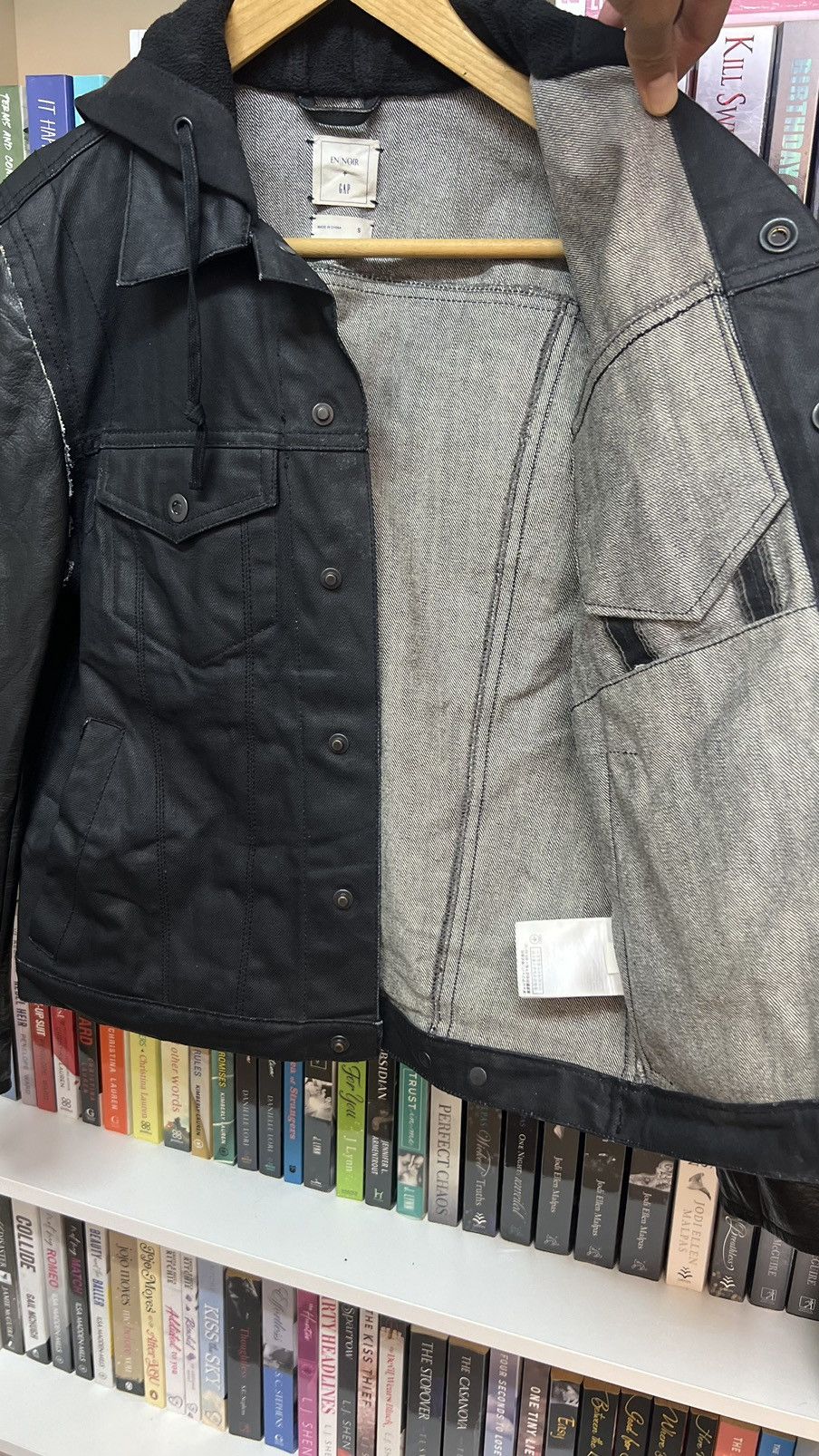 En Noir En Noir X Gap Wax Denim + Leather Jacket Size US S / EU 44-46 / 1 - 6 Thumbnail