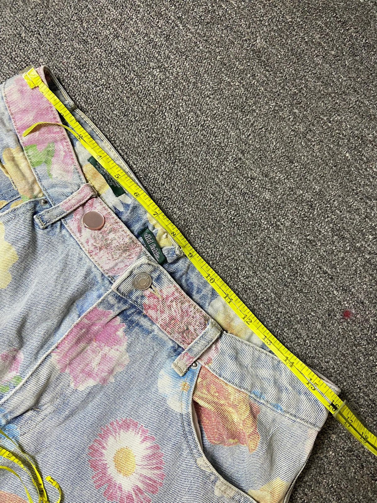 Designer × Japanese Brand × Vintage Wild Fable 70’s Flowers Inspired Tapered Jeans (129) Size US 32 / EU 48 - 10 Thumbnail
