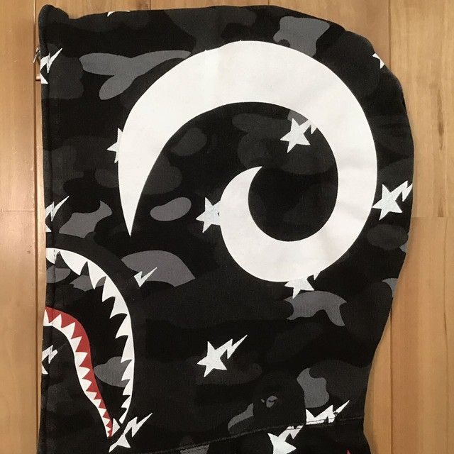 Bape × Black Scale BAPE × BLACK SCALE Shark full zip hoodie abathing ape Size US S / EU 44-46 / 1 - 5 Thumbnail