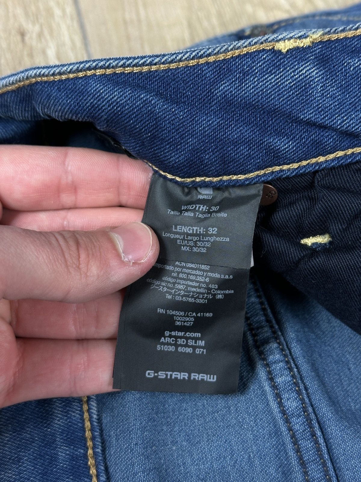 G-Star NEW!!! G-Star Raw Arc 3D Slim Denim Jeans Size US 30 / EU 46 - 8 Thumbnail