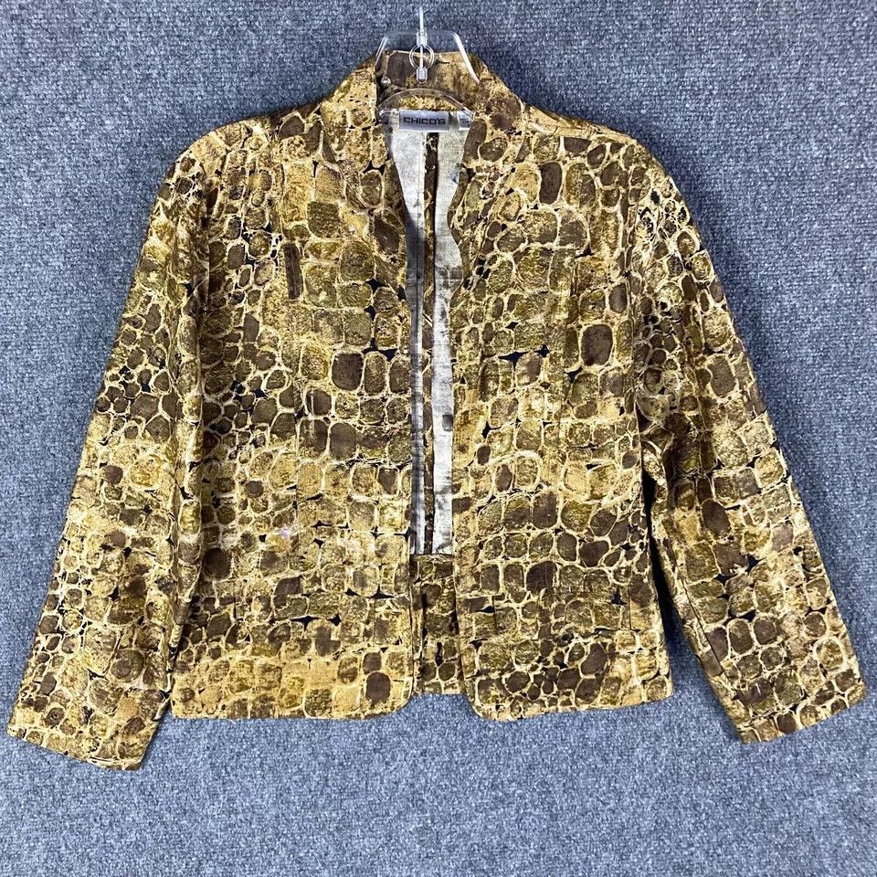 Chicos Chico's Top Women's Size 0 100% Silk Cardigan Adults Size XS / US 0-2 / IT 36-38 - 1 Thumbnail