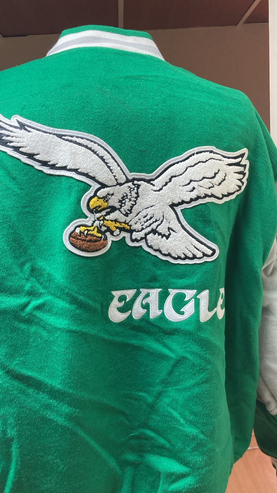 Mitchell & Ness × NFL Mitchell & Ness Philadelphia Eagles Varsity Jacket Size US L / EU 52-54 / 3 - 7 Thumbnail