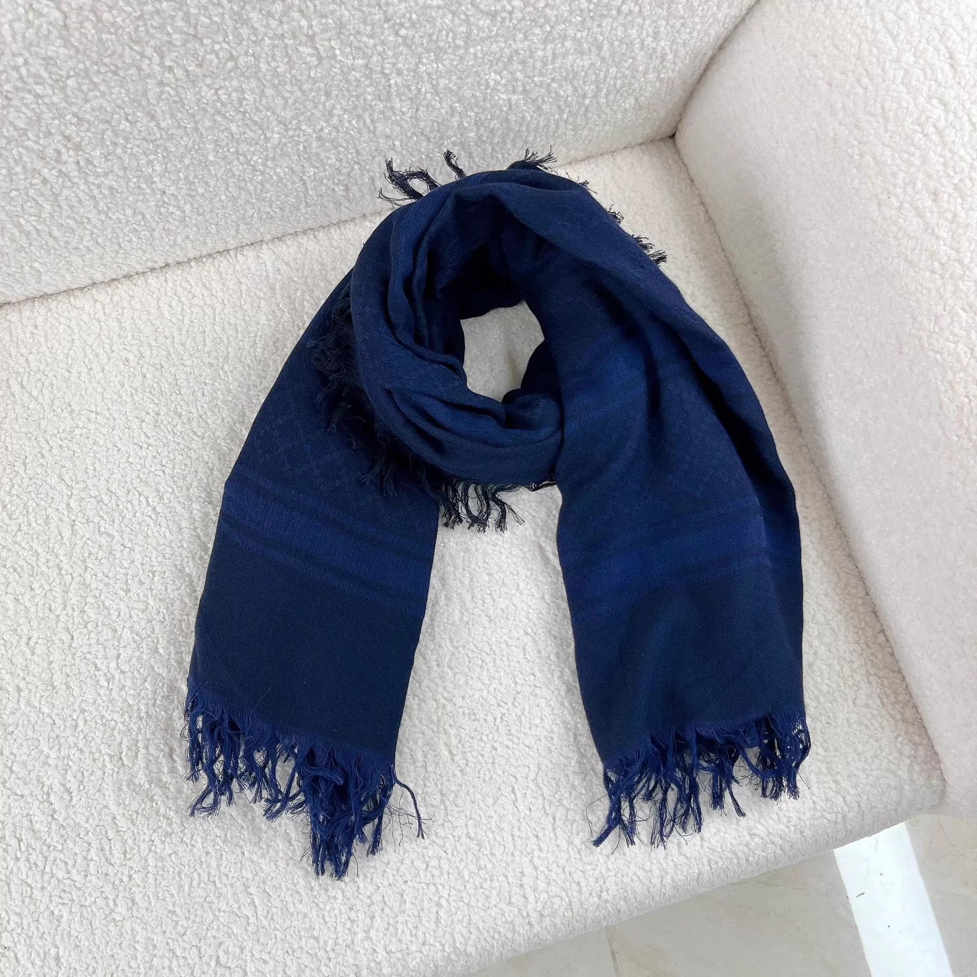 Gucci Gucci navy blue pre-owned scarf Size ONE SIZE - 4 Thumbnail