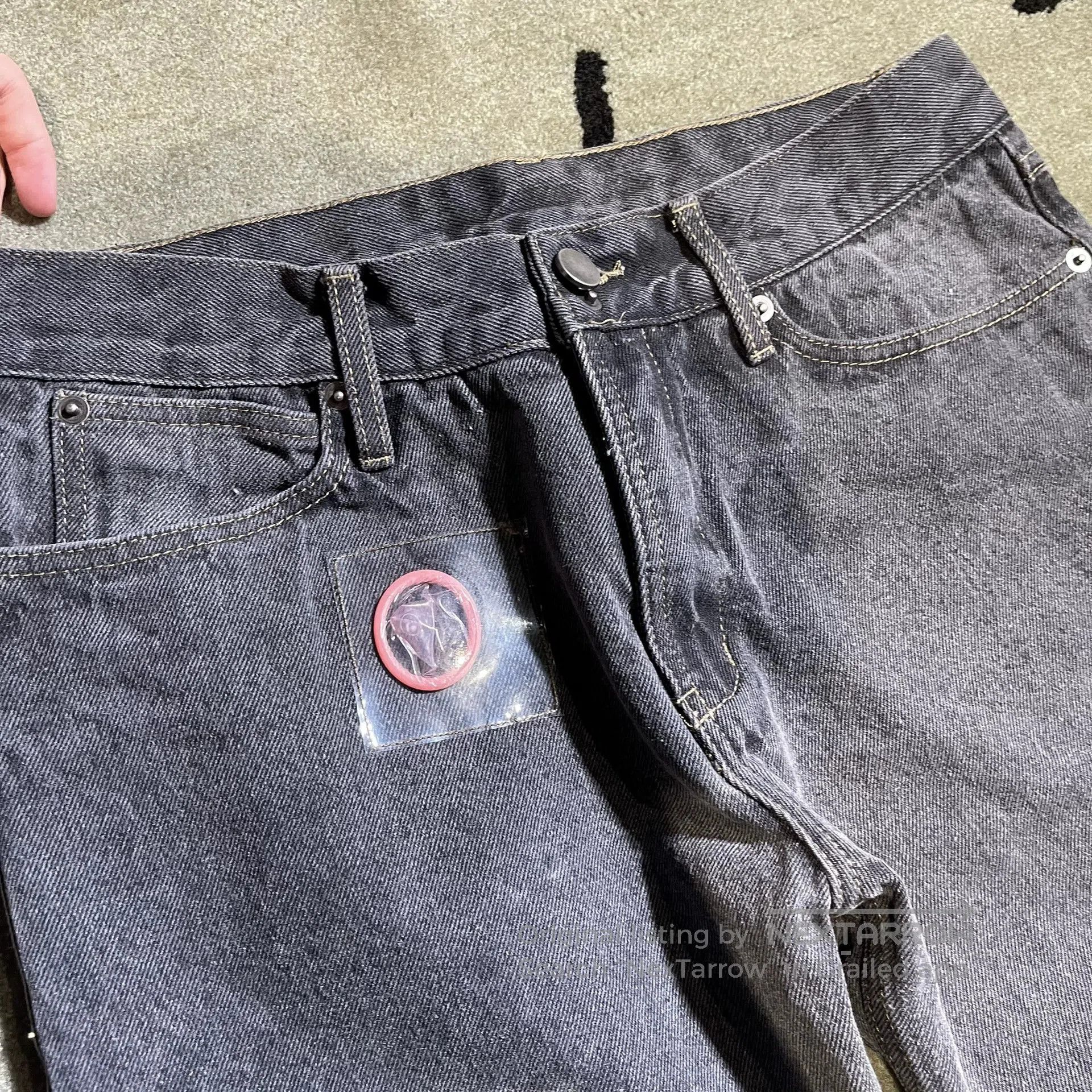 Japanese Brand Special Wash Denim Pants. Size US 30 / EU 46 - 3 Thumbnail