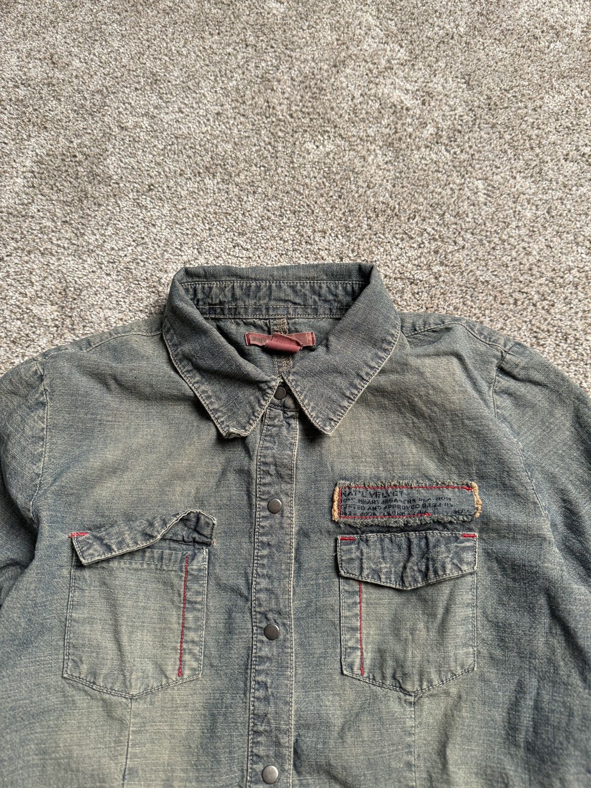 Other NAT’L VELVET SAND FADE “PATCHWORK” DENIM JACKET Size XS / US 0-2 / IT 36-38 - 2 Thumbnail