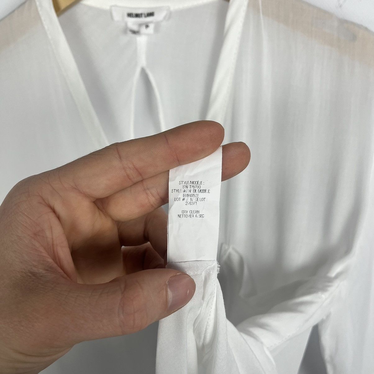Helmut Lang Ladies Helmut Lang Keyhole Twist archive blouse shirt Size M / US 6-8 / IT 42-44 - 5 Thumbnail