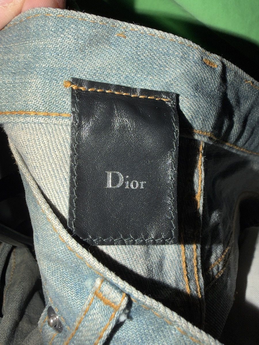 Dior SS04 Dirty Bleu Clair Denim Size US 27 - 8 Thumbnail