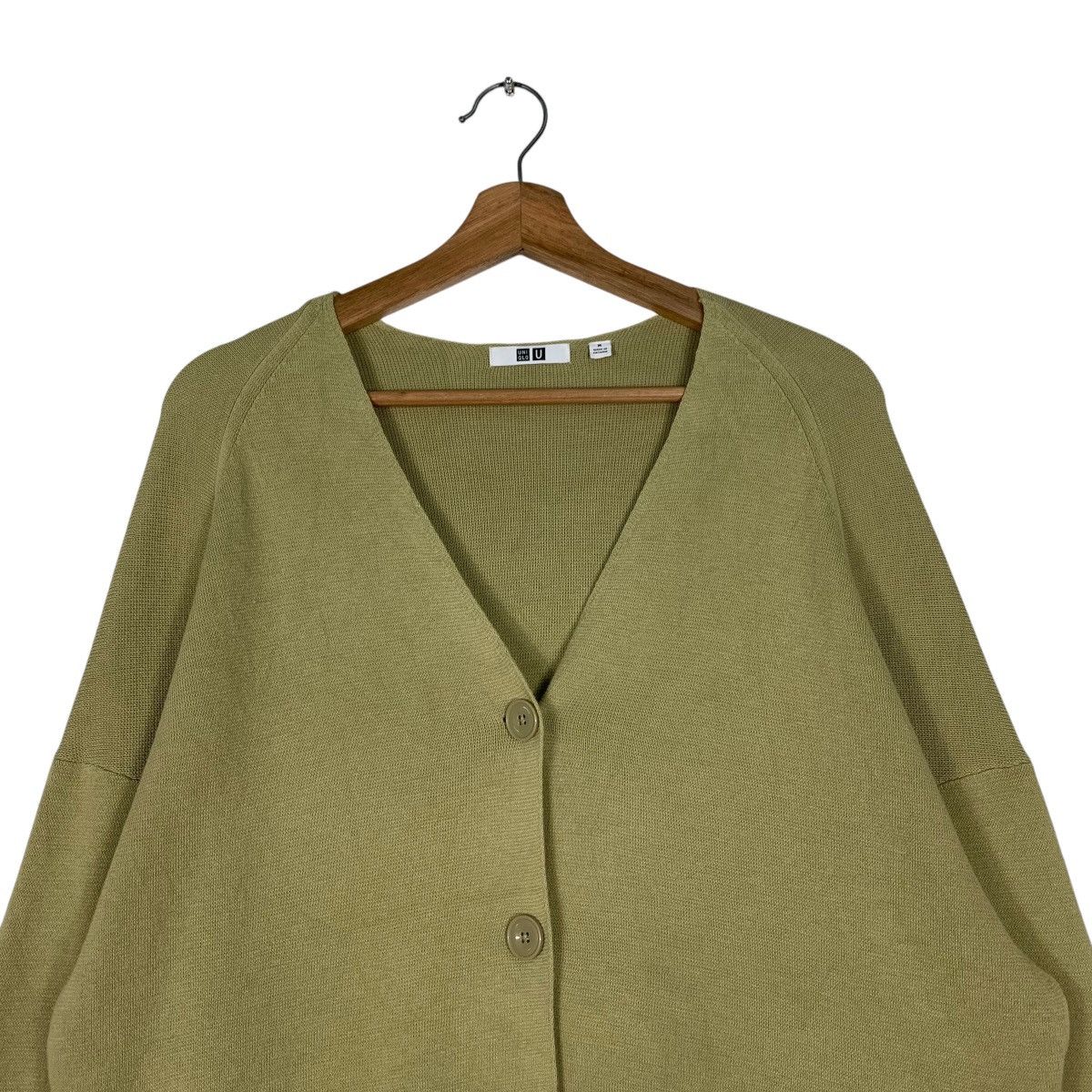 Uniqlo UNIQLO U Lemaire Green Cropped Cardigan #1187-C54 Size M / US 6-8 / IT 42-44 - 2 Thumbnail