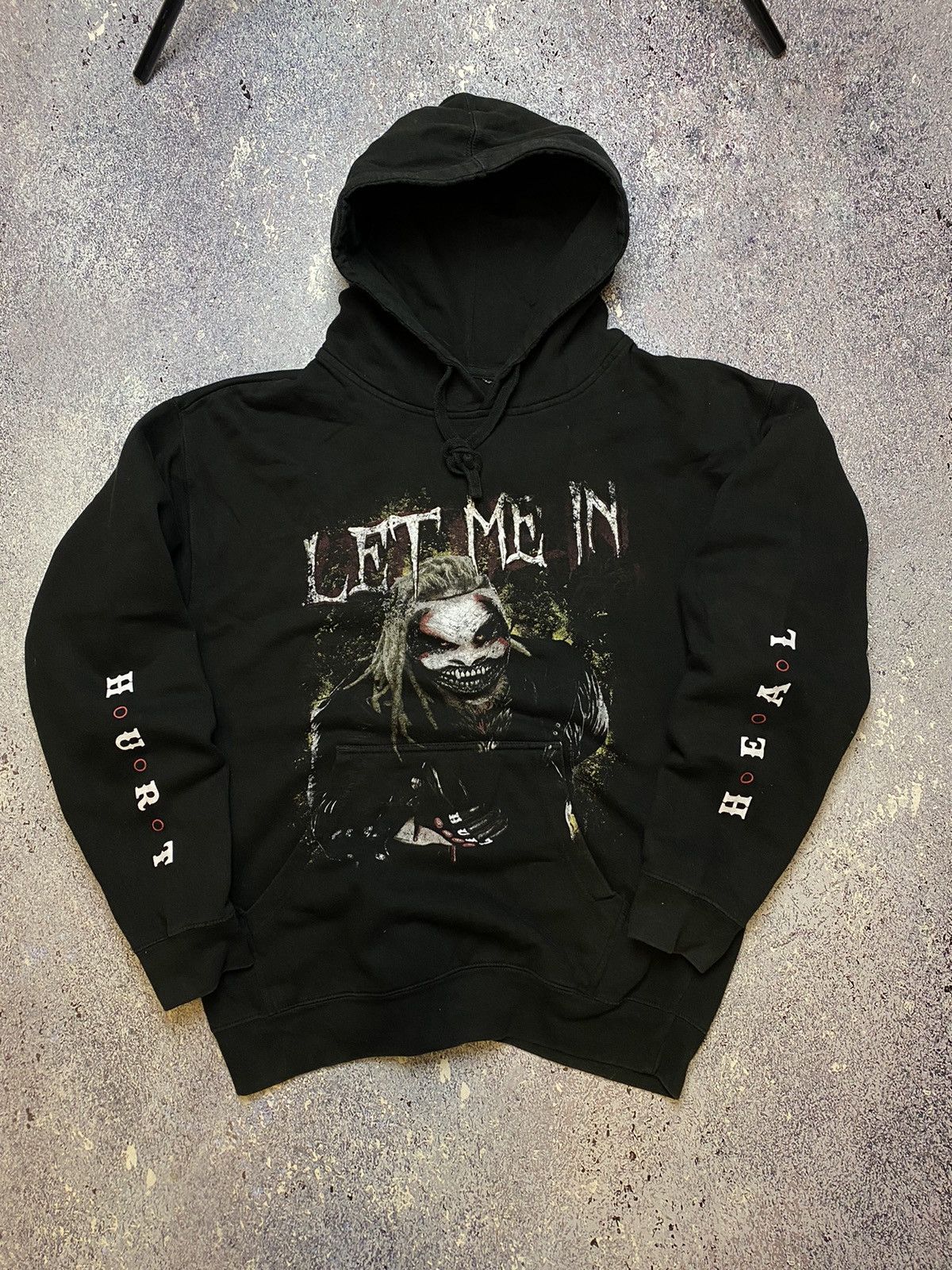 Japanese Brand × Vintage 💥VINTAGE BRAY WYATT LET ME IN BIG LOGO SCARY HOODIE Size US L / EU 52-54 / 3 - 1 Thumbnail