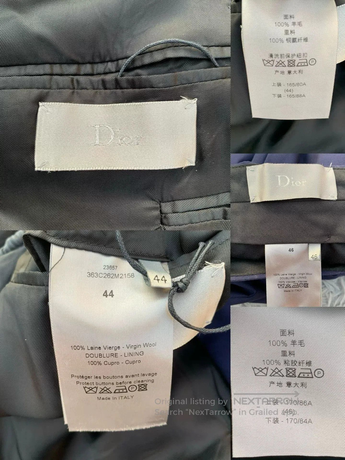 Other Dior Homme Navy Anchor Double. Size US M / EU 48-50 / 2 - 6 Thumbnail