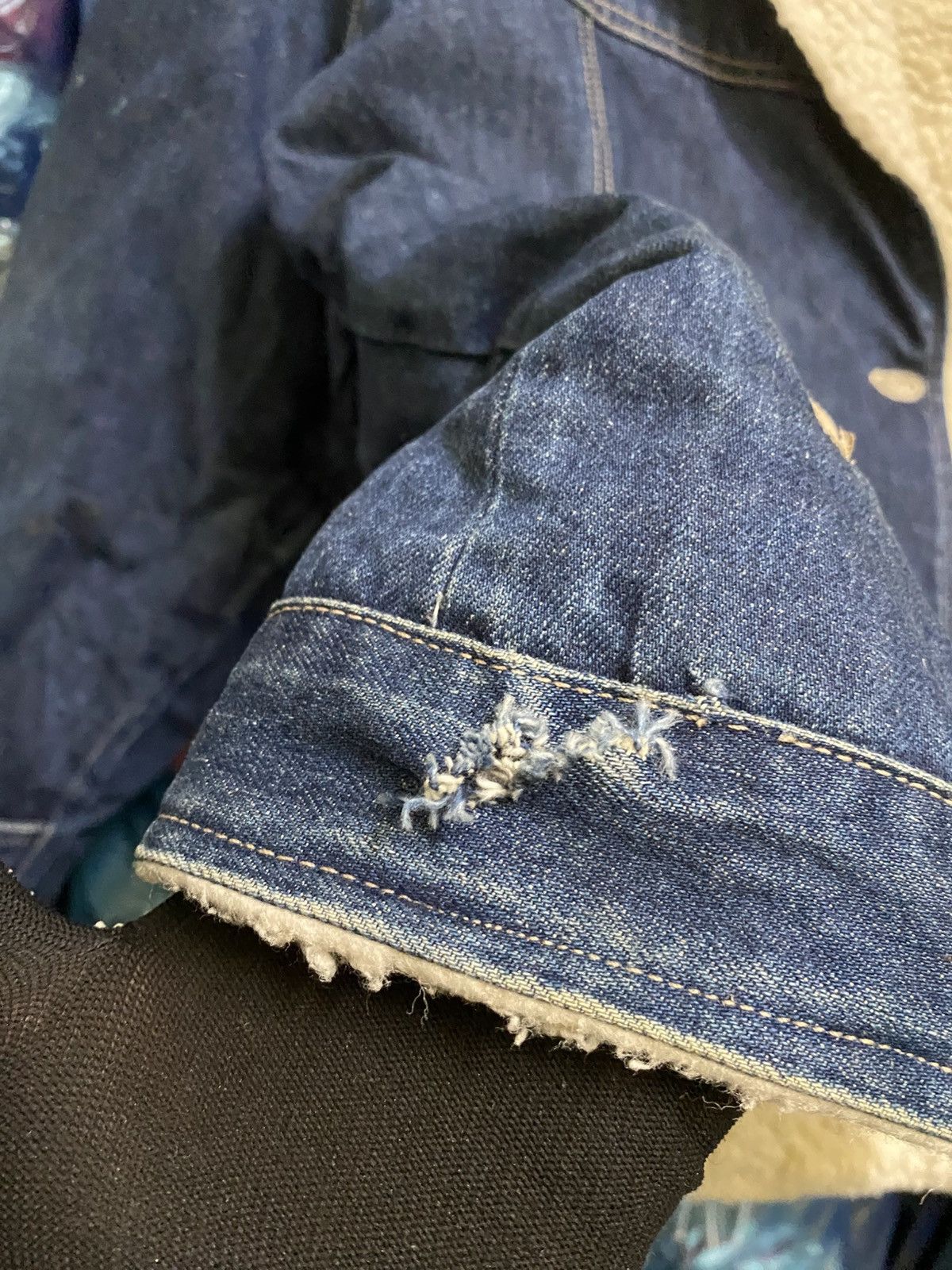 Japanese Brand Vintage Simple Life by Renown Sherpa-Lined Denim Jacket Size US S / EU 44-46 / 1 - 10 Thumbnail