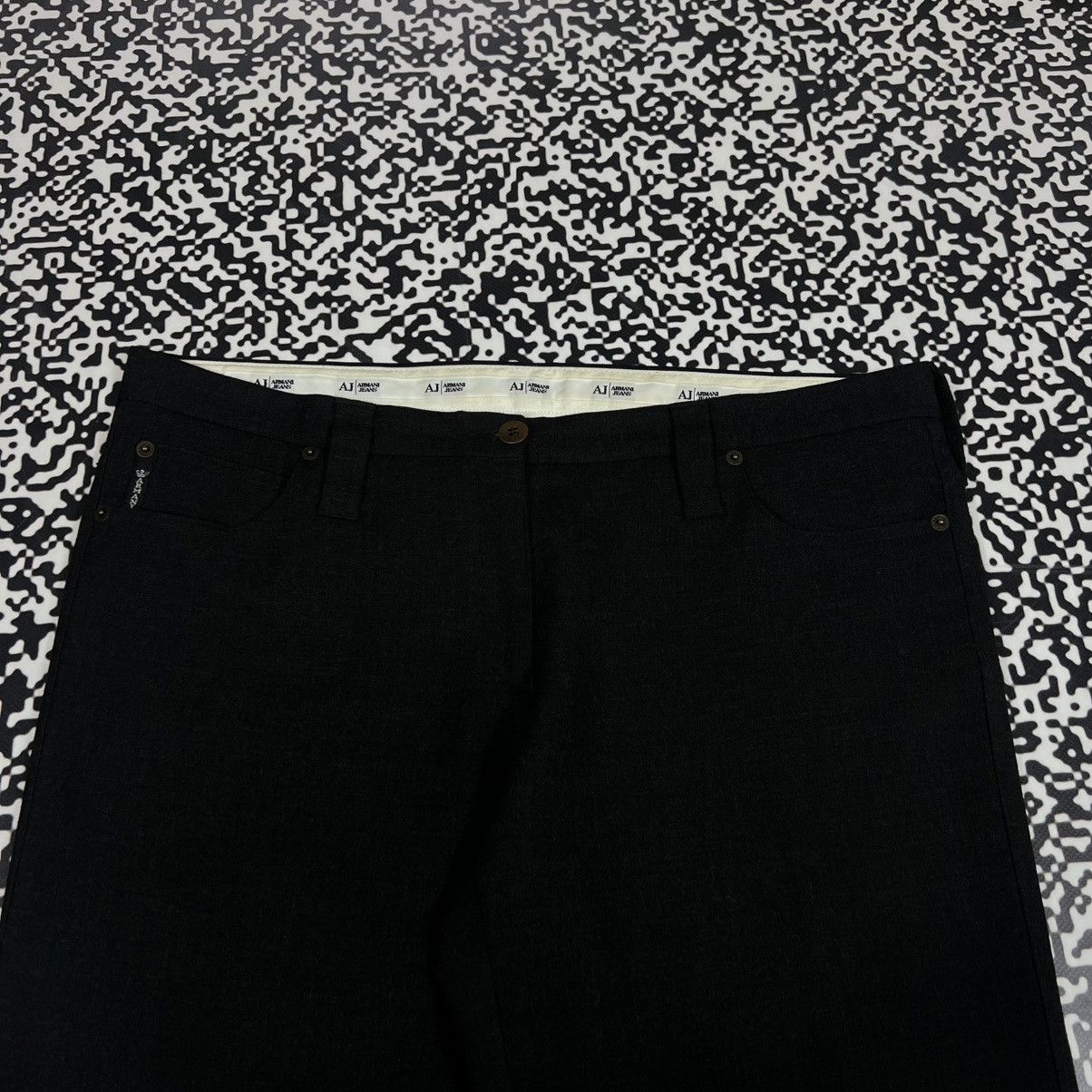 Armani Vintage Y2K Armani Jeans Luxury Flared Wide Classic Pants Size 29" - 14 Thumbnail