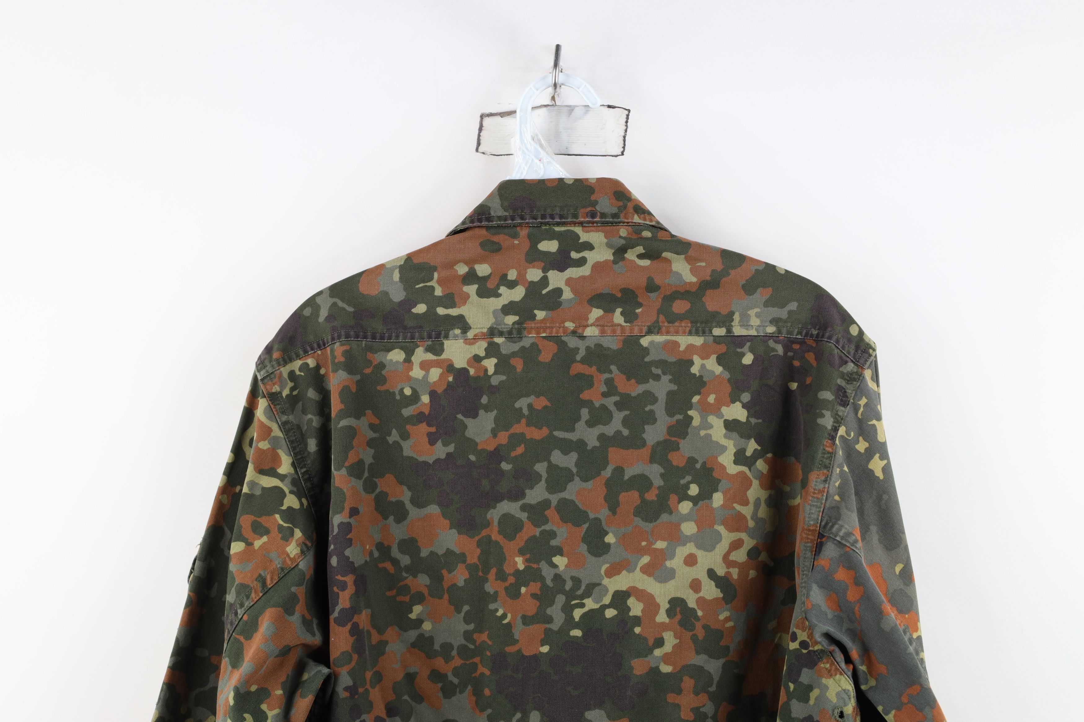 Vintage Vintage 90s German Military Camouflage Shirt Field Jacket Size US L / EU 52-54 / 3 - 15 Thumbnail