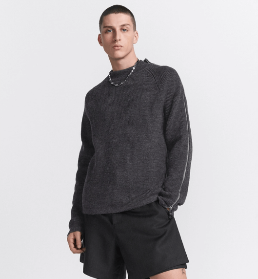 Dior o1w1db10525 493M63 Couture Sweater in Gray Size US M / EU 48-50 / 2 - 4 Thumbnail
