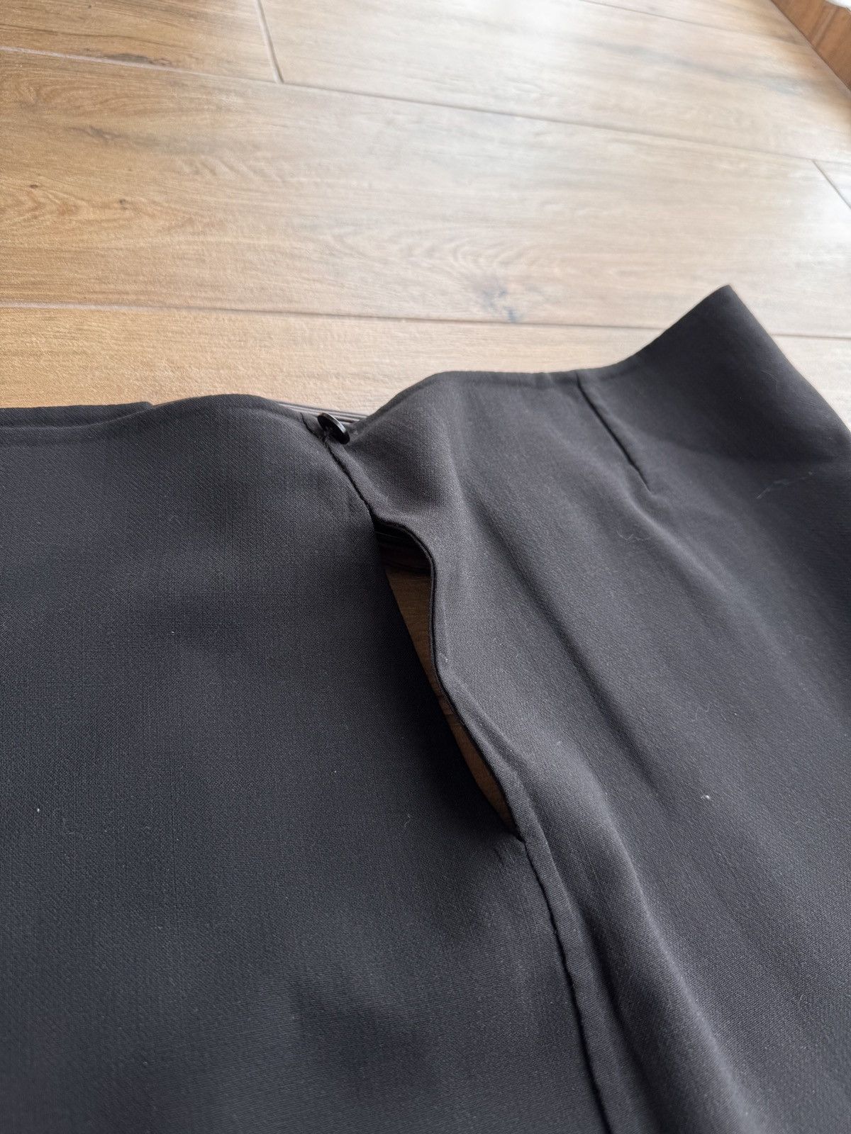 Akris × Vintage Akris Black Corset Belt Leather Elastic WaistCincher x Skirt Size 26" / US 2 / IT 38 - 4 Thumbnail