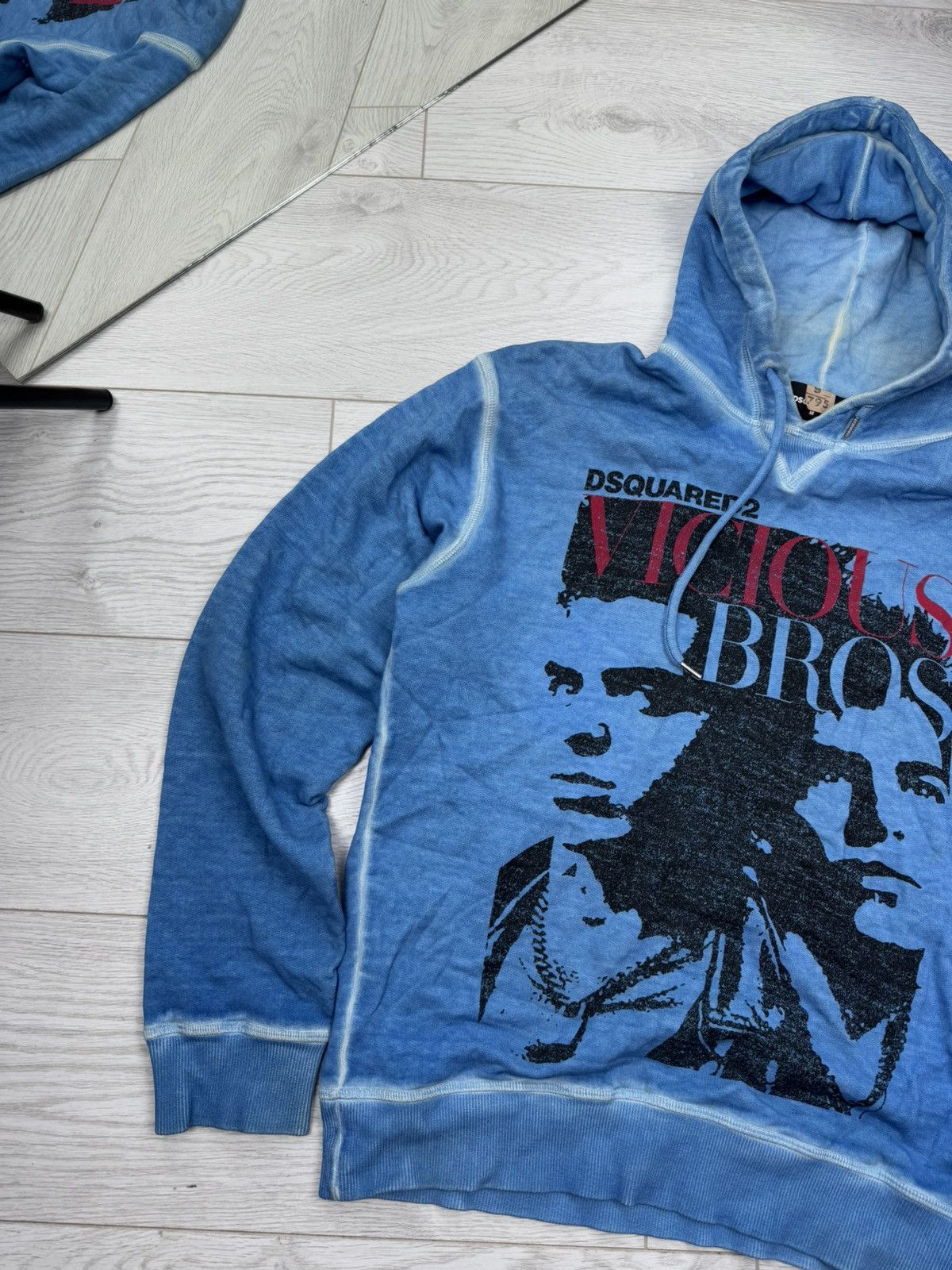 Dsquared2 Distressed D2 GOTH FOAM Hoodie Size US M / EU 48-50 / 2 - 2 Thumbnail