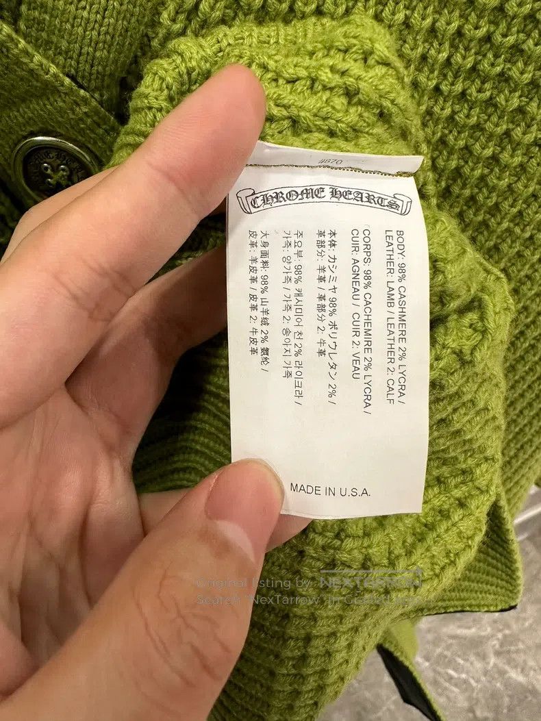 Chrome Hearts CHROME HEARTS Size M Avocado green horse hair zebra cross s Size US M / EU 48-50 / 2 - 8 Thumbnail