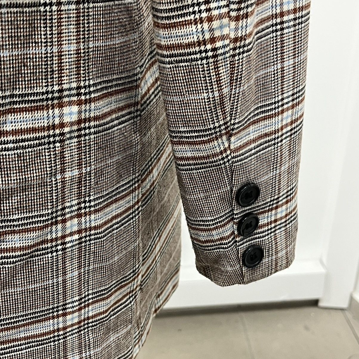 Other ICHI Tan and white plaid blazer with a relaxed fit Size XS / US 0-2 / IT 36-38 - 6 Thumbnail