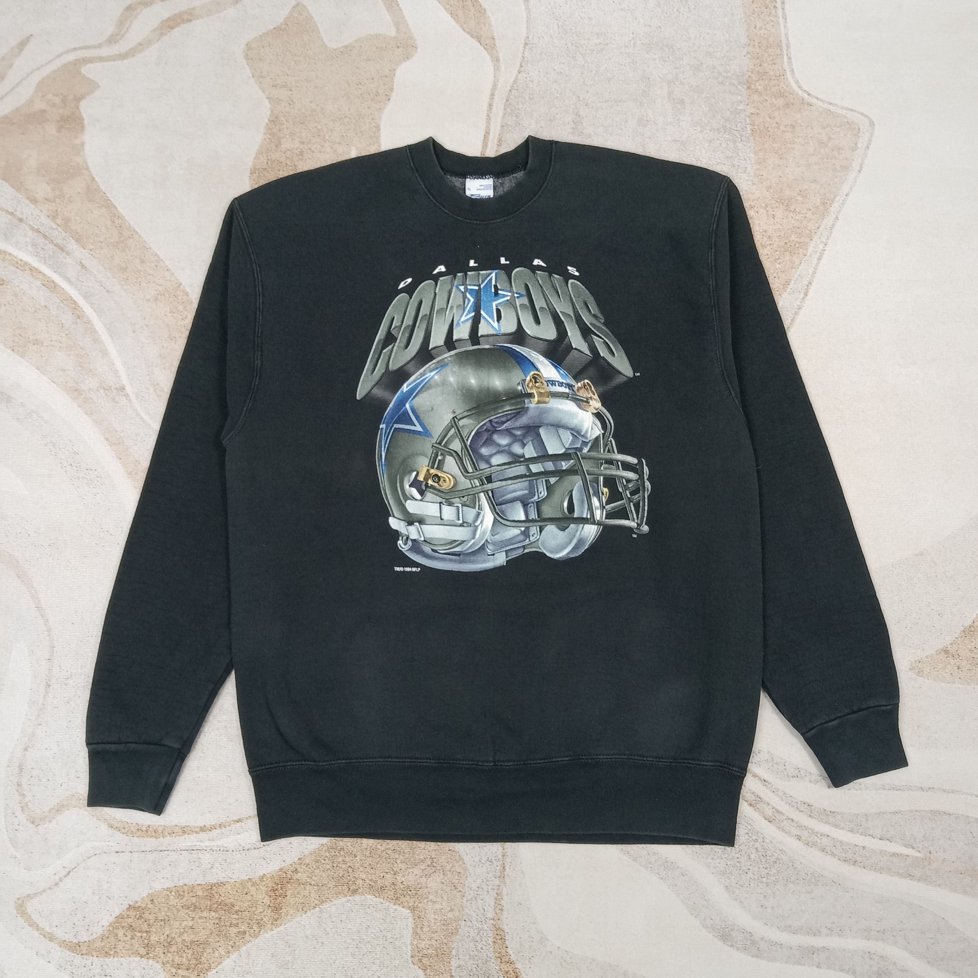 Salem Sportswear 90's Dallas Cowboys Football Team Sweatshirt C262N18 Size US L / EU 52-54 / 3 - 1 Thumbnail