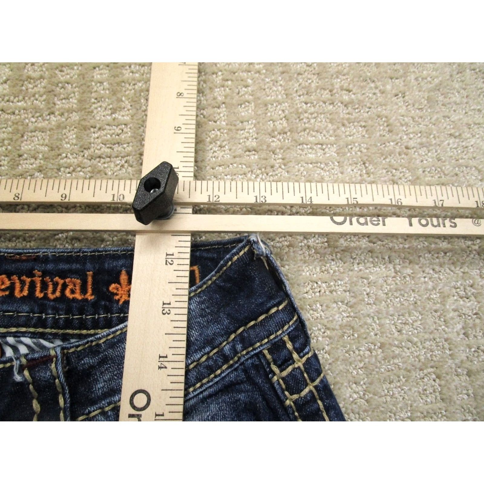 Vintage Rock Revival Jeans Women 26 Blue Low Rise Slim Bootcut Denim Jeans Size 26" / US 2 / IT 38 - 5 Thumbnail