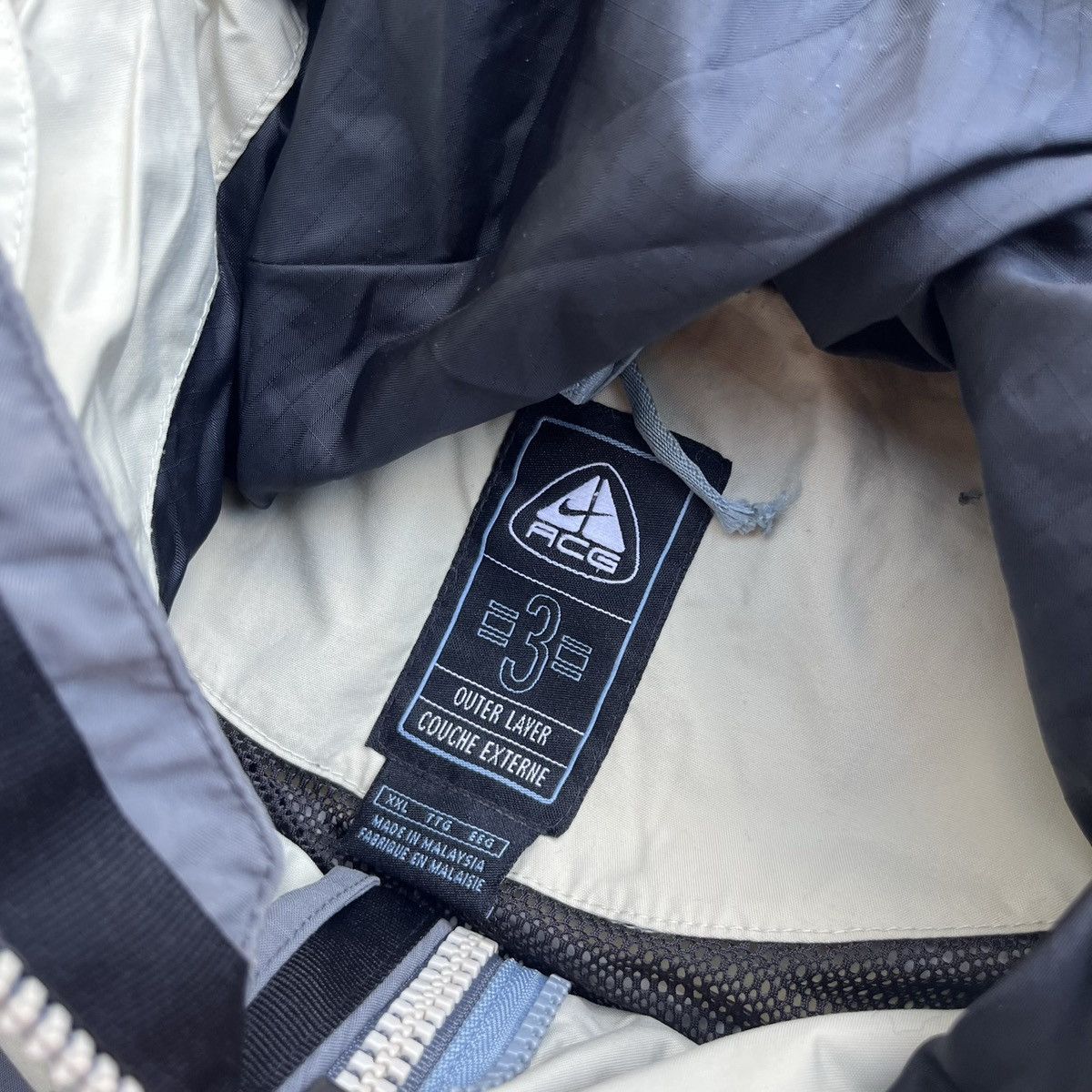 Nike × Nike ACG Nike ACG 3 Outer Layer Full Zip Hood Clima Jacket beige grey Size US XL / EU 56 / 4 - 8 Thumbnail