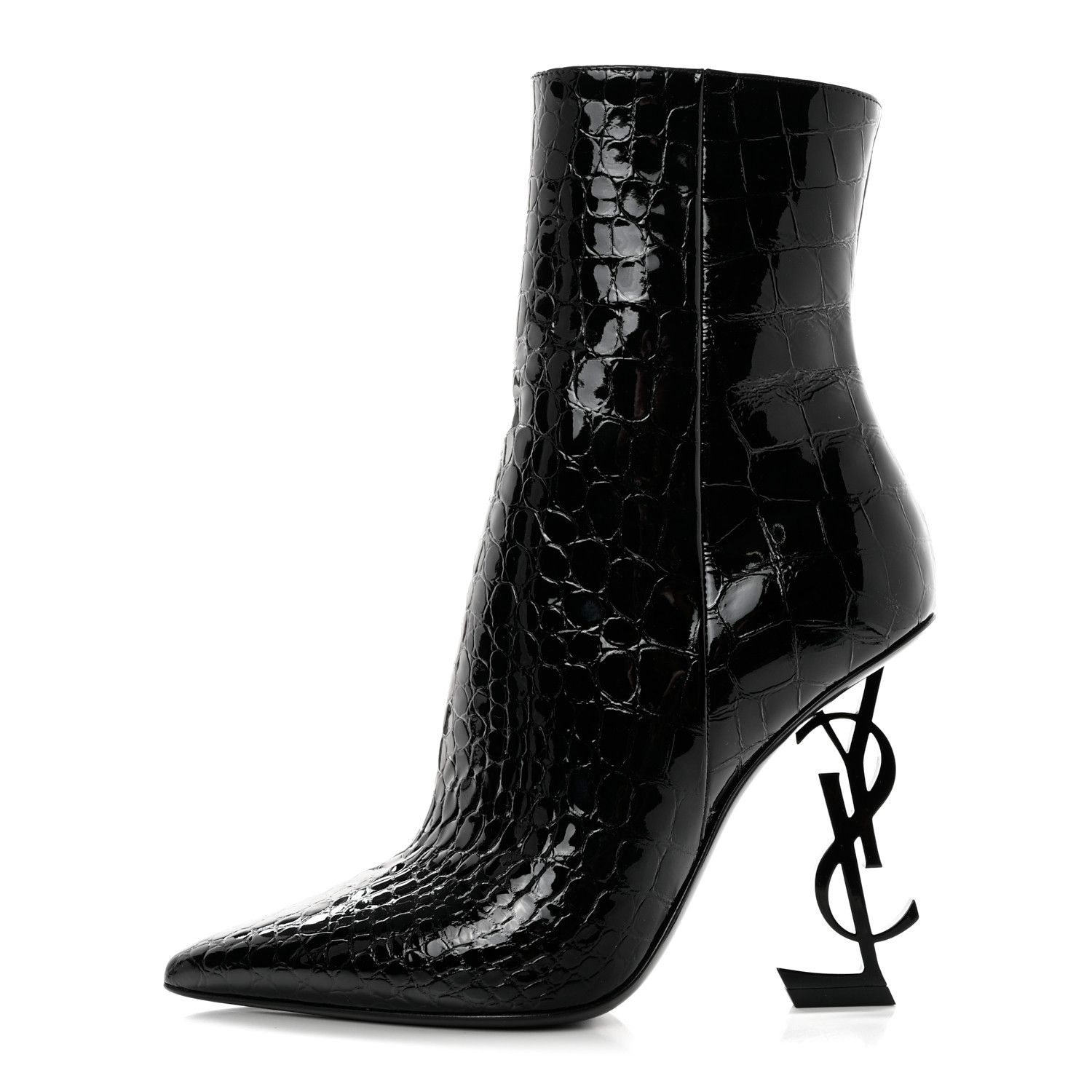 Saint Laurent Paris o1bcso1str1124 Opyum Booties in Black Size US 7 / IT 37 - 1 Thumbnail