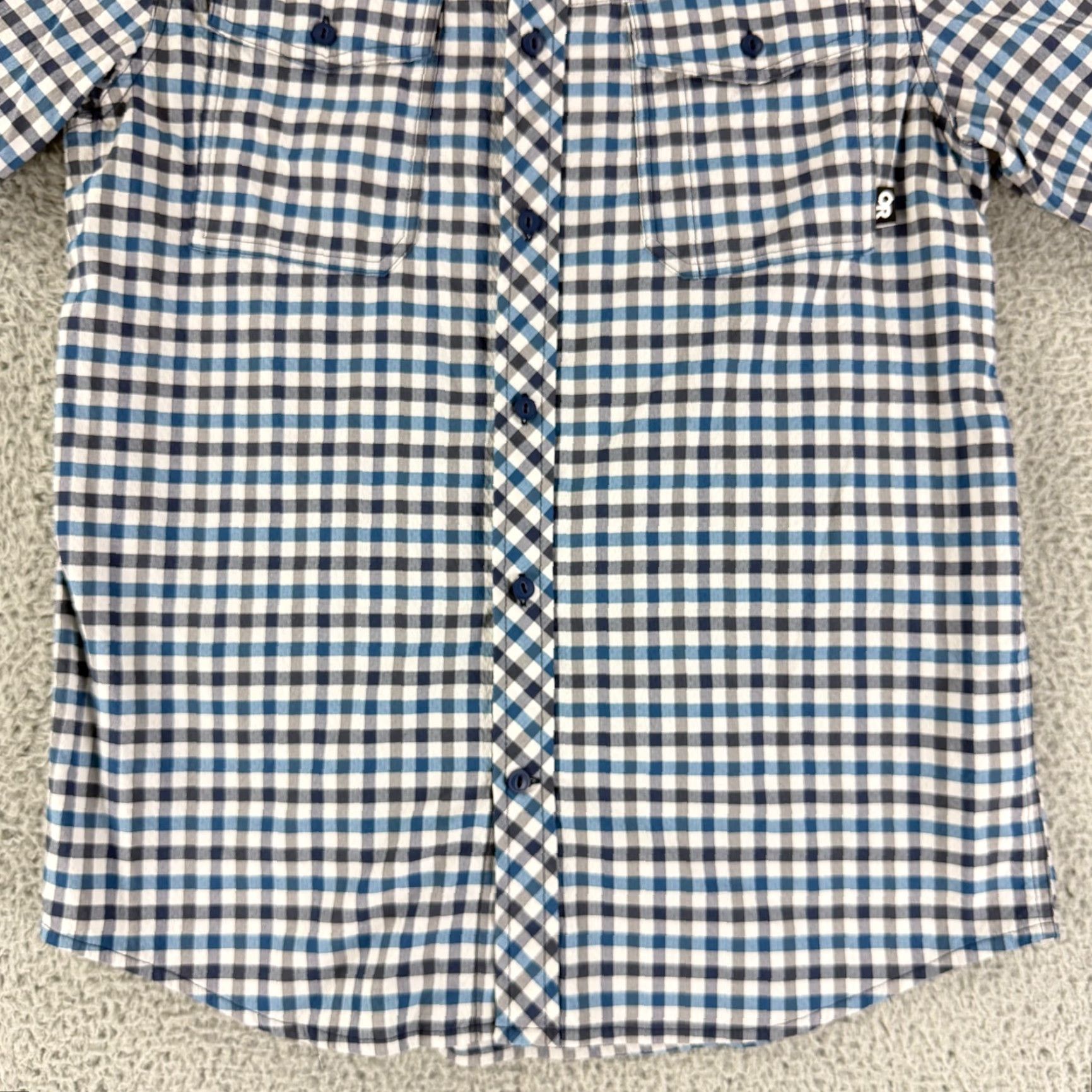 Outdoor Research Outdoor Research Wanderer Shirt Button-Up Mens Medium Blue Check Print Casual Size US M / EU 48-50 / 2 - 4 Thumbnail