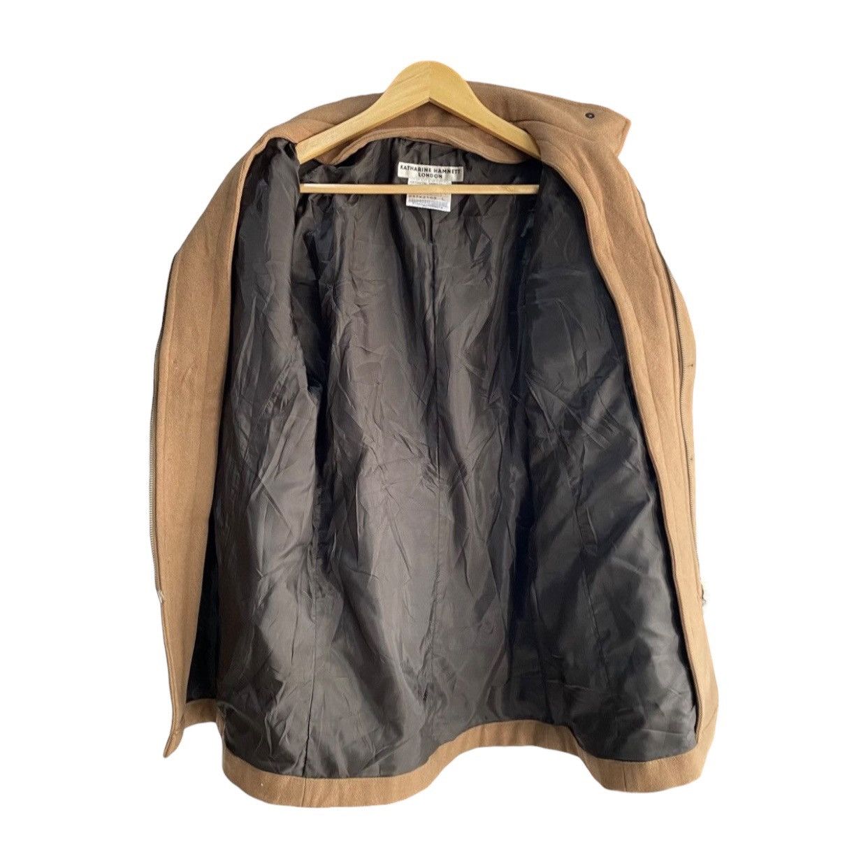 Katharine Hamnett London Vintage Katharine Hamnett London Wool Funnel NeckFieldJacket Size US L / EU 52-54 / 3 - 3 Thumbnail