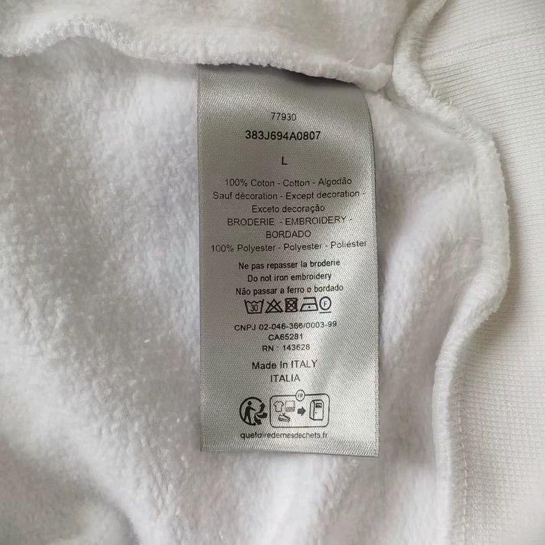 Dior Dior dior long sleeve men’s sweatshirt white-2507 Size US L / EU 52-54 / 3 - 5 Thumbnail
