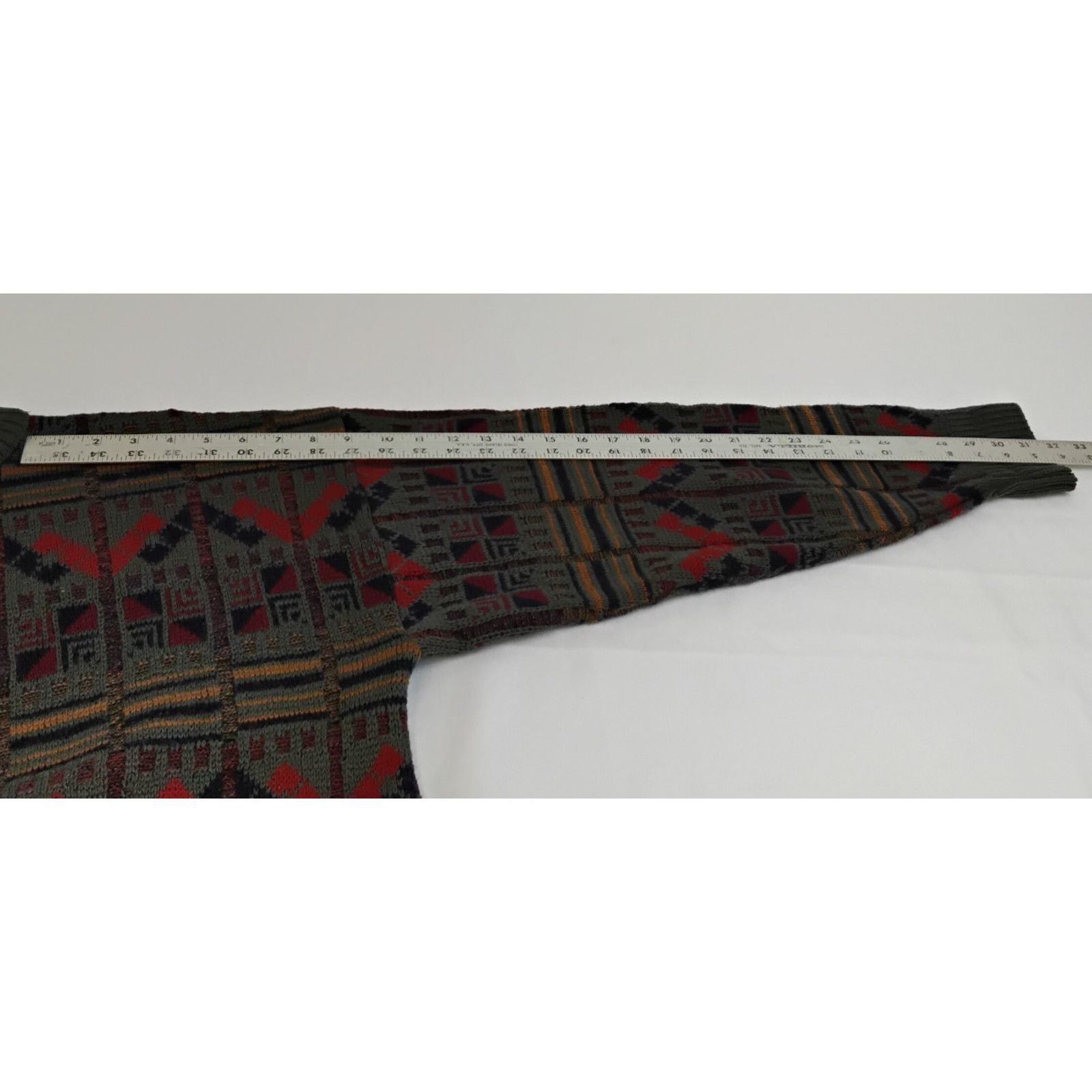 Pendleton Pendleton Wool Sweater Men's L Gray Geo Pattern 1970s USA Size US L / EU 52-54 / 3 - 8 Thumbnail