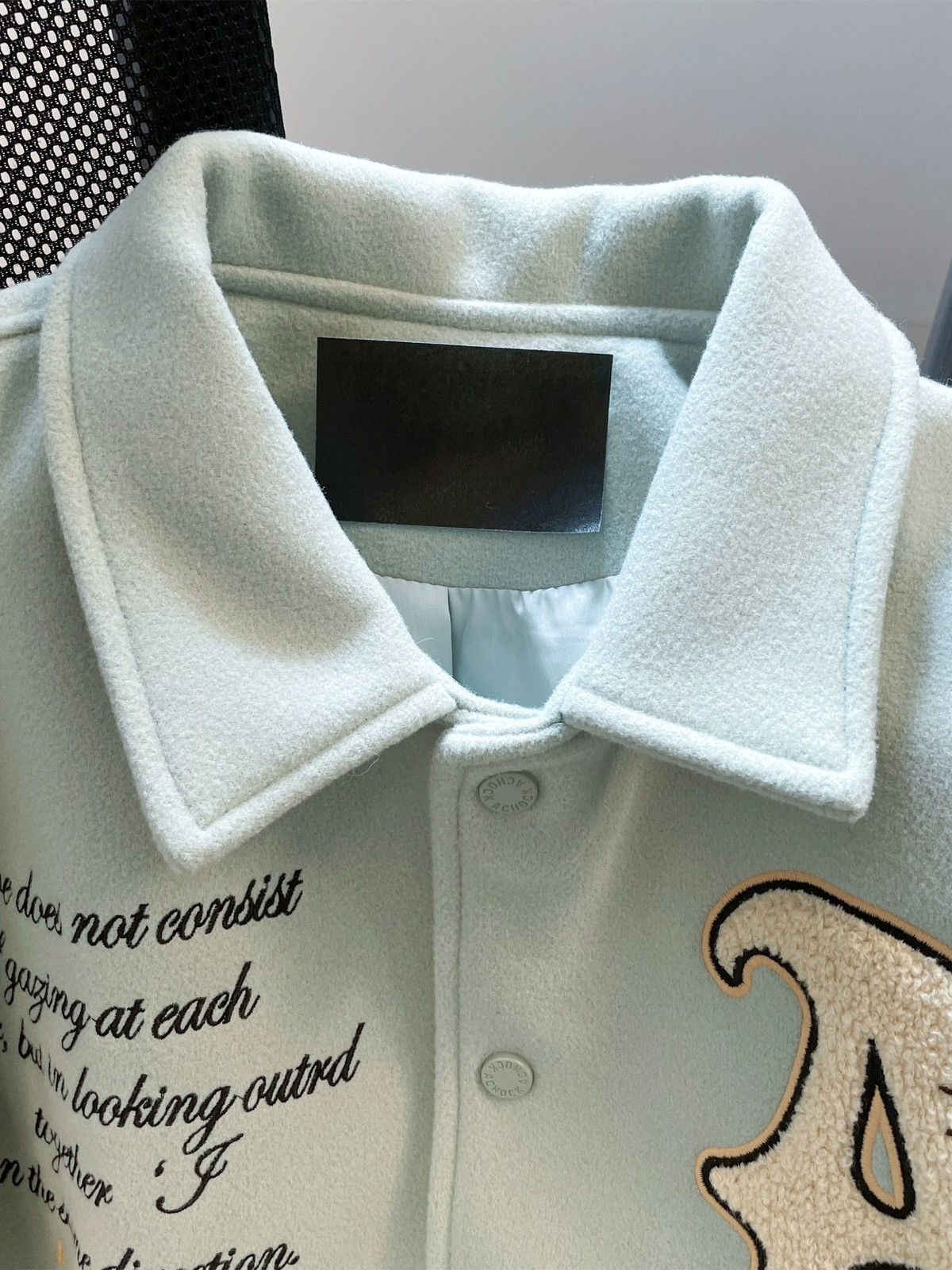 Other Embroidered Baseball Jacket – Heavyweight Hip-Hop Vintage Size US XL / EU 56 / 4 - 4 Thumbnail