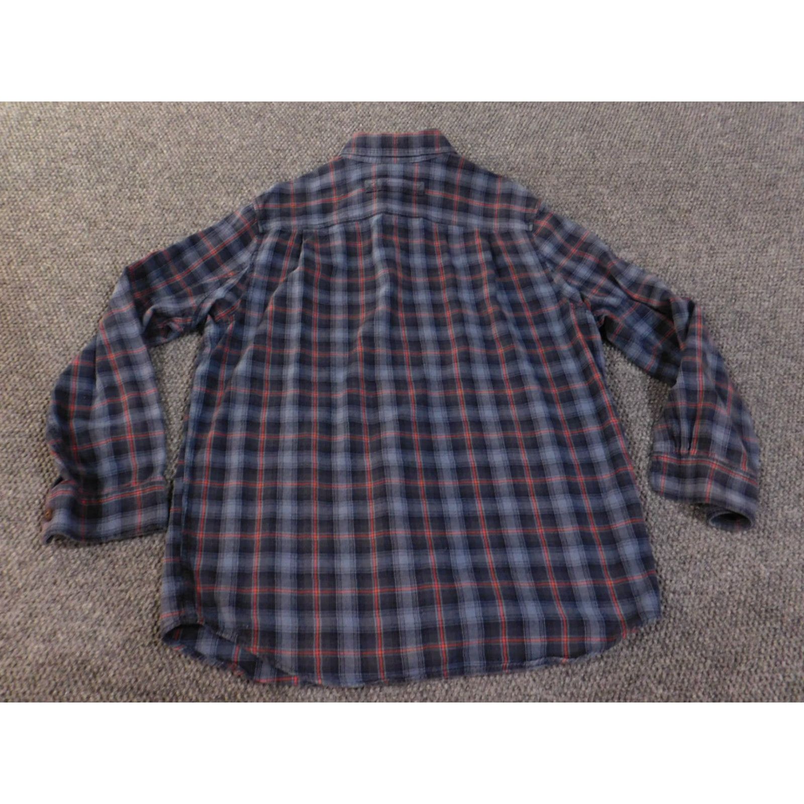 Vintage Duluth Flannel Shirt L Slim Blue Plaid Cotton Button-Up Outdoor Mens Size US L / EU 52-54 / 3 - 5 Thumbnail